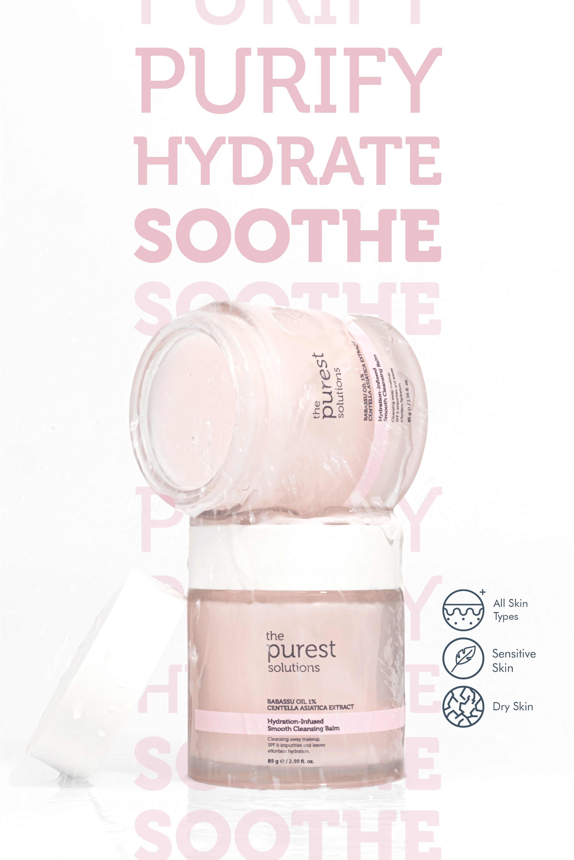 Hydration Infused Smooth Cleansing Balm for Sensitive and Dry Skin 85g