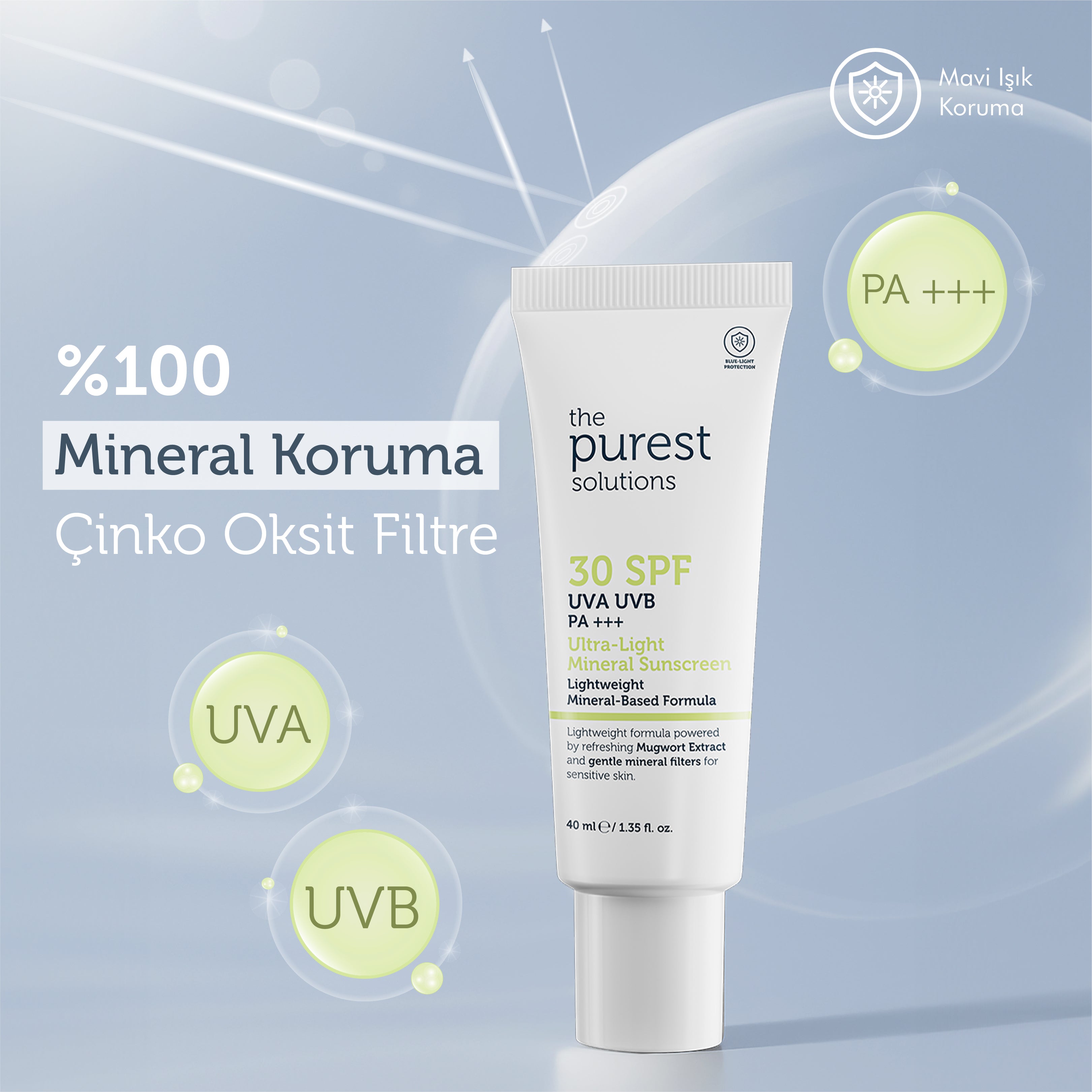 Mineral Filter Sunscreen Cream SPF 30, 40 ml