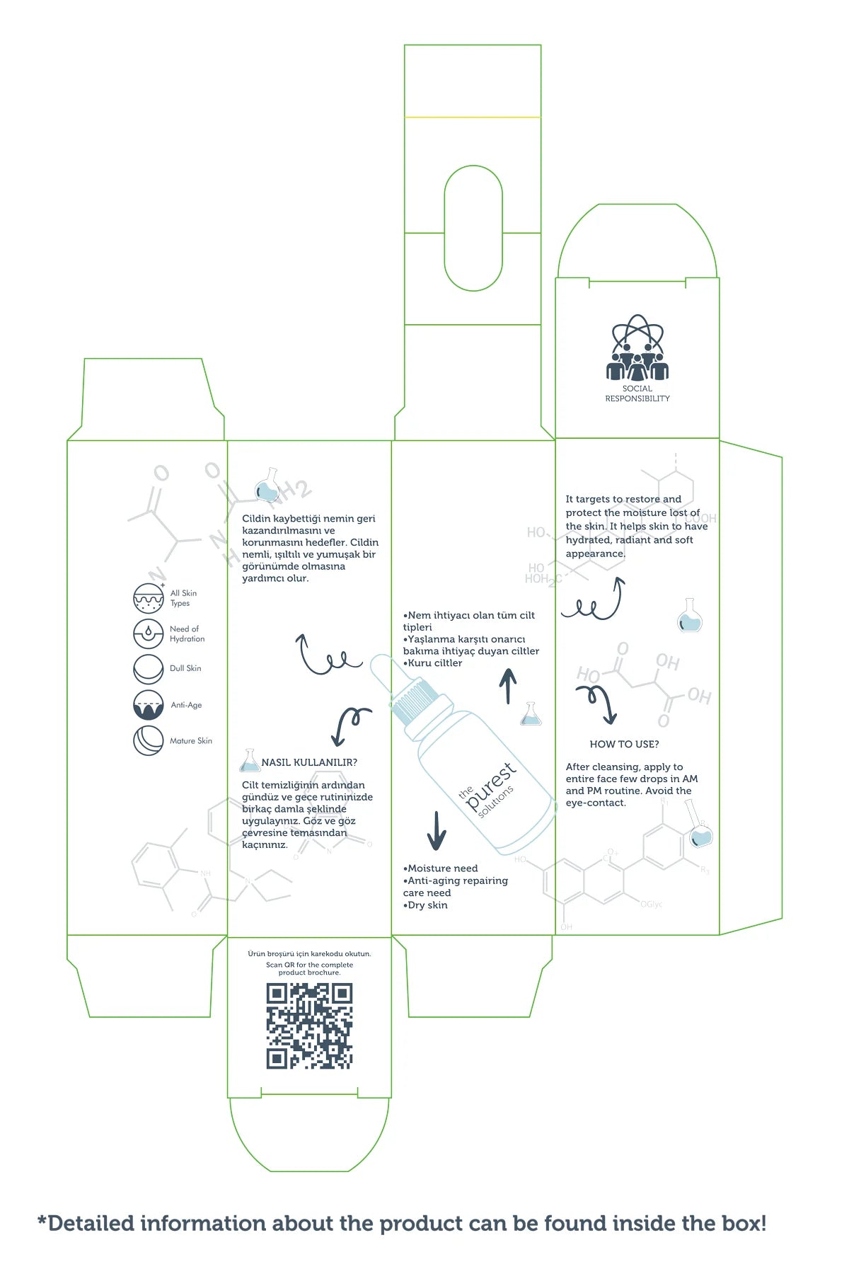 Intensive Moisturizing and Plump Appearance Effective Regenerating Hyaluronic Acid Skin Care Serum 30 Ml