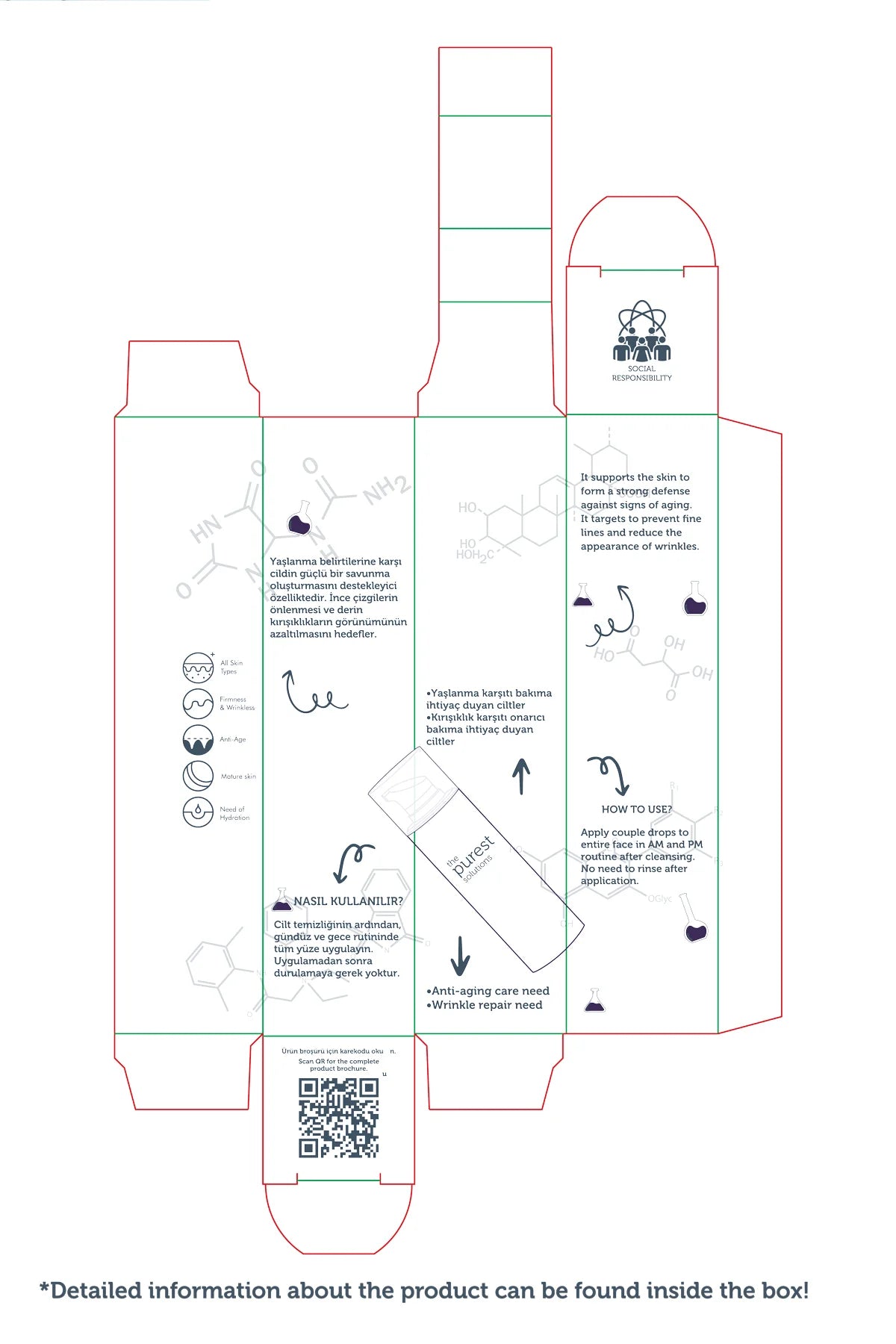 Skin Rejuvenating and Anti-Aging, Repairing Peptide Skin Care Serum 30 Ml (Peptide Complex)