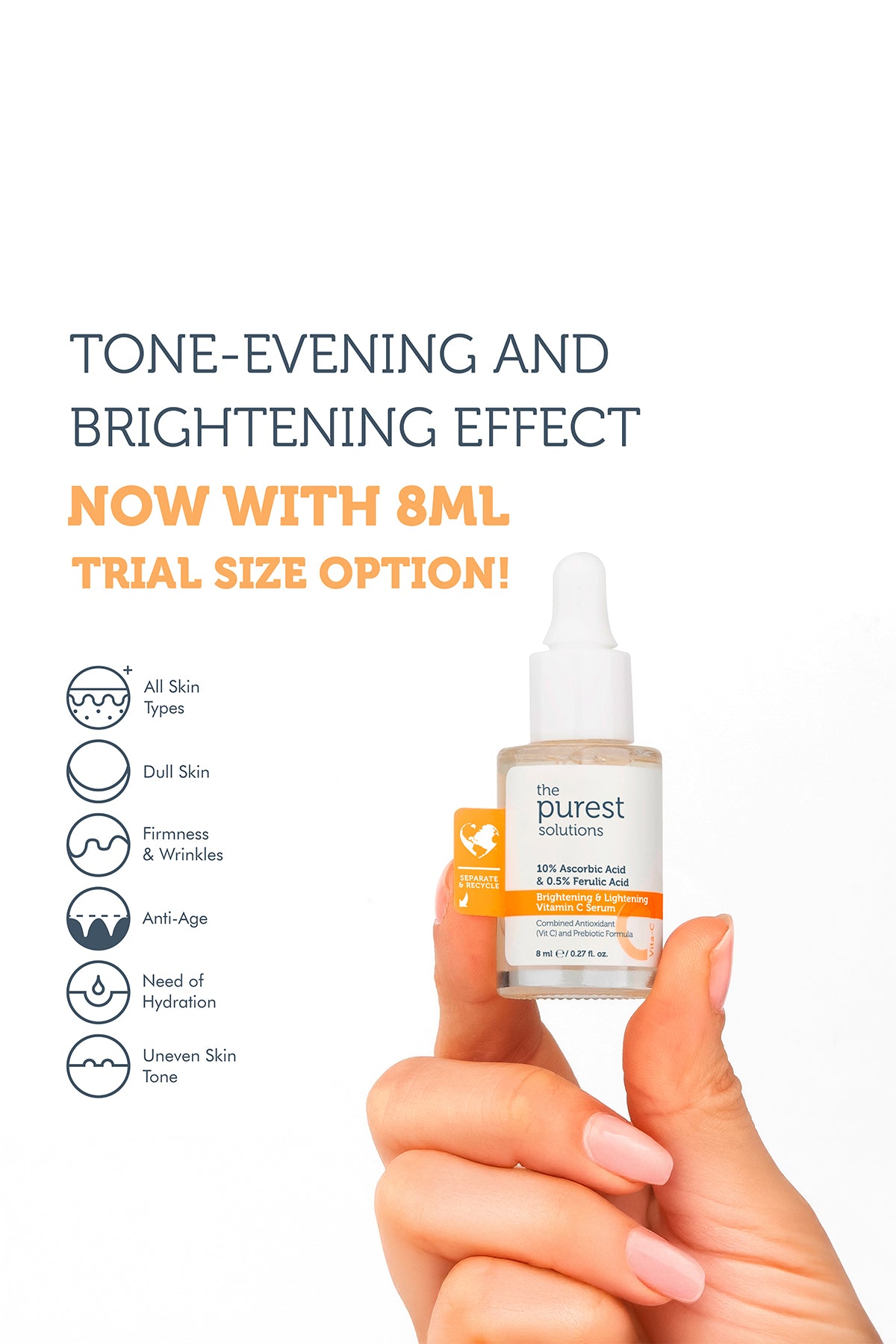 Brightening & Lightening Vitamin C Serum - 8 ML