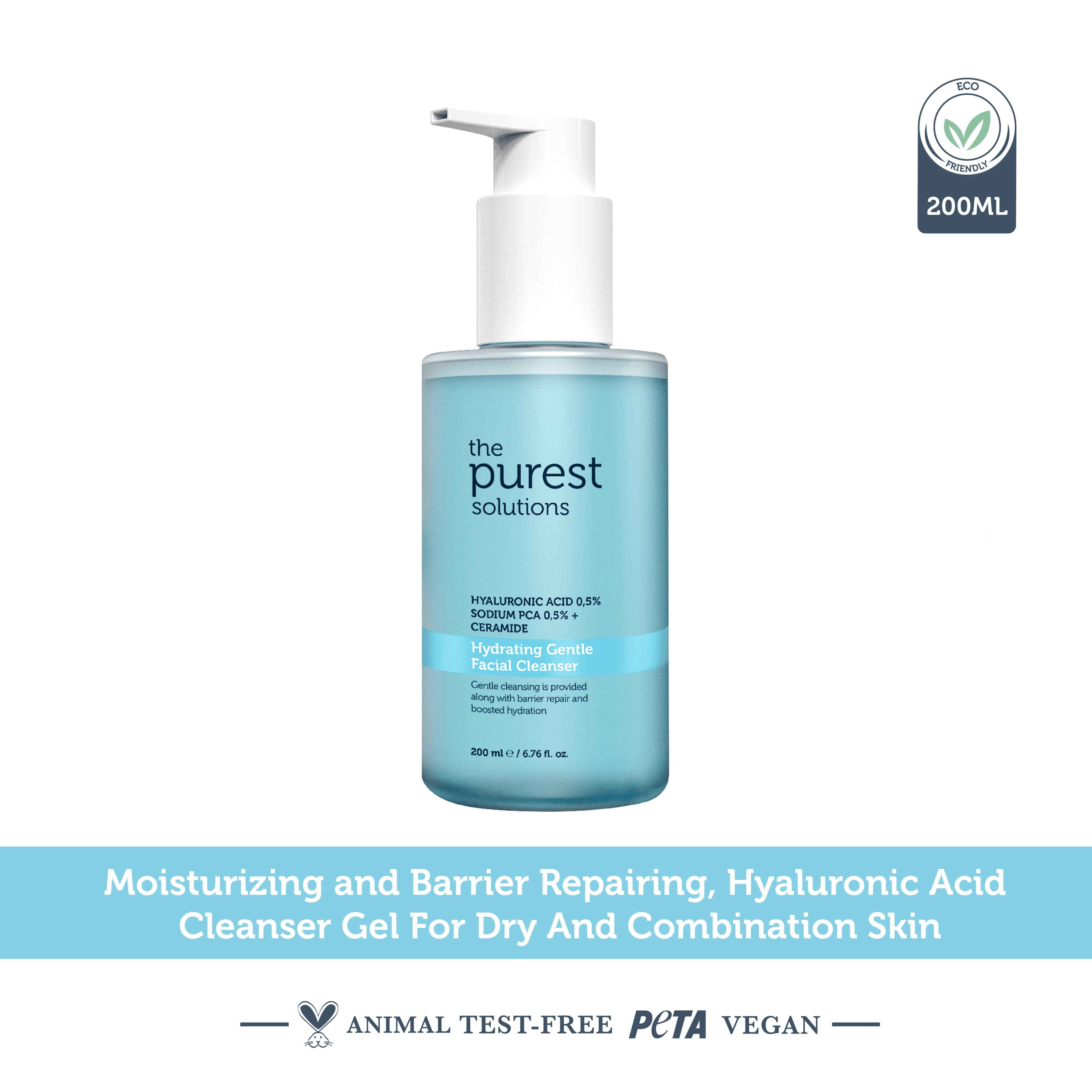 Hyaluronic Acid Hydrating Cleanser 200ml — Gentle Face Wash