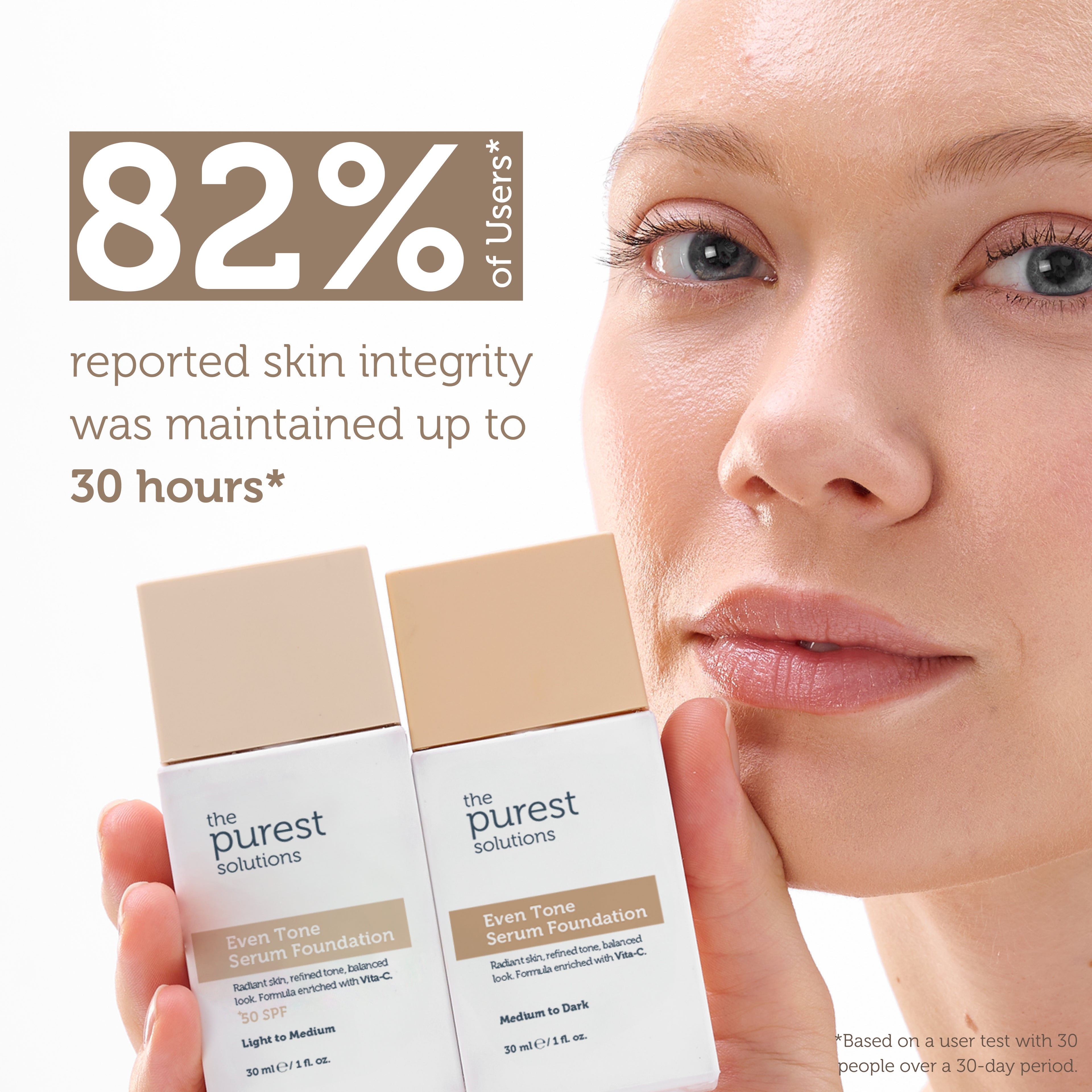 Skin Tone Evening & Anti-Spot Serum Foundation SPF 50+, 30 ml – Medium/Dark Shade