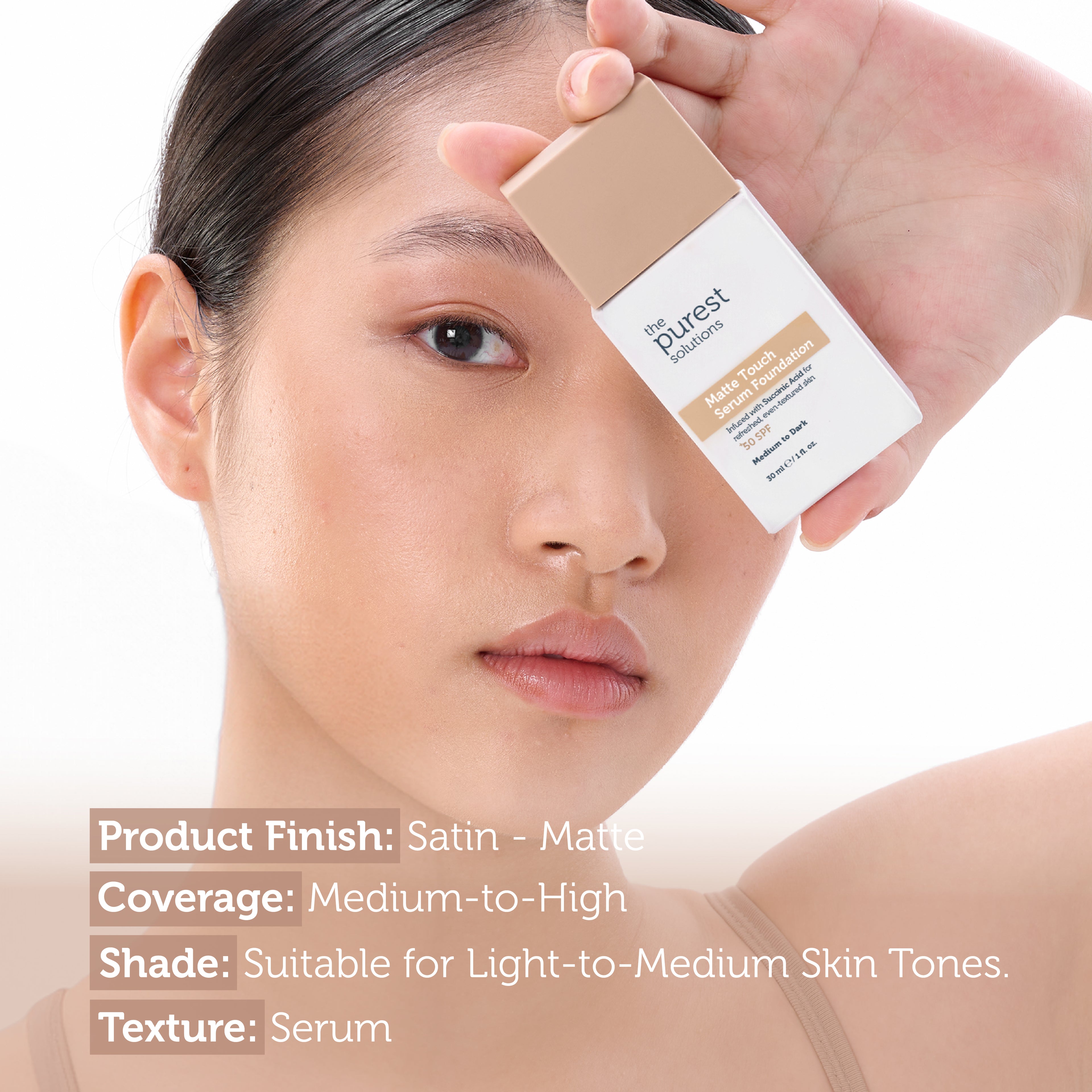 Sebum Balancing Serum Foundation SPF 50+ 30ml — Medium/Dark