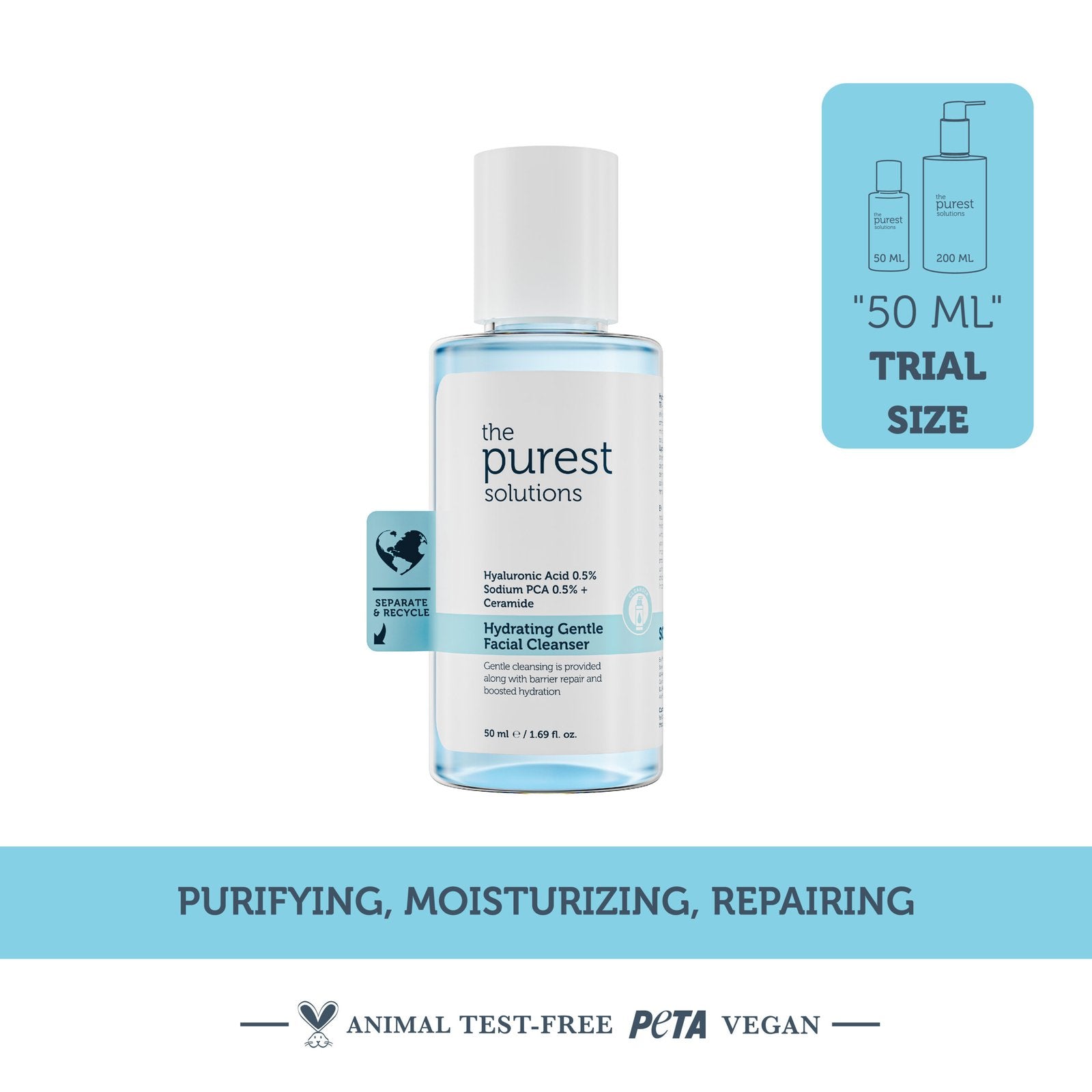 Hydrating Gentle Facial Cleanser 50ml — Travel Size