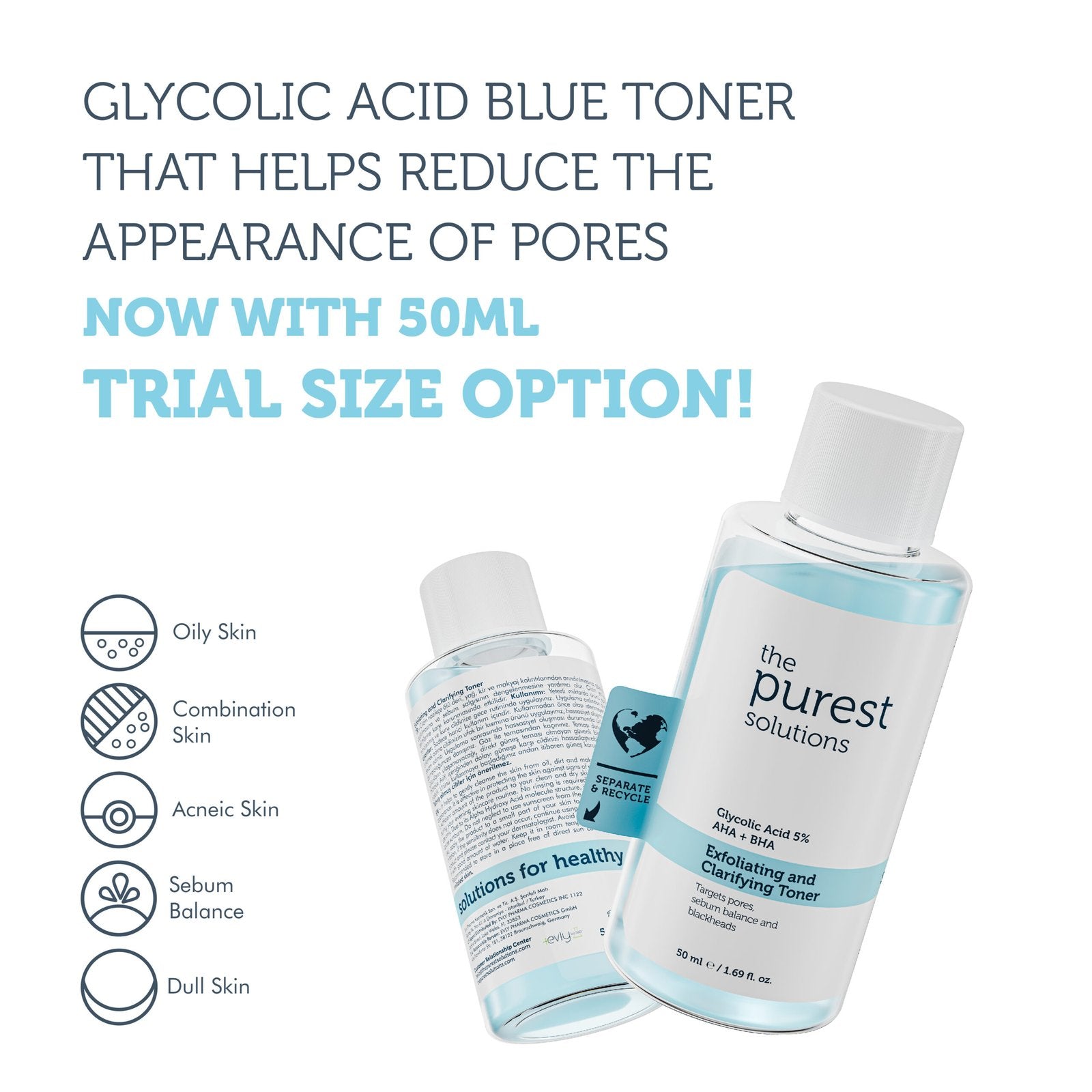 Exfoliating and Clarifying Toner - 50 ML