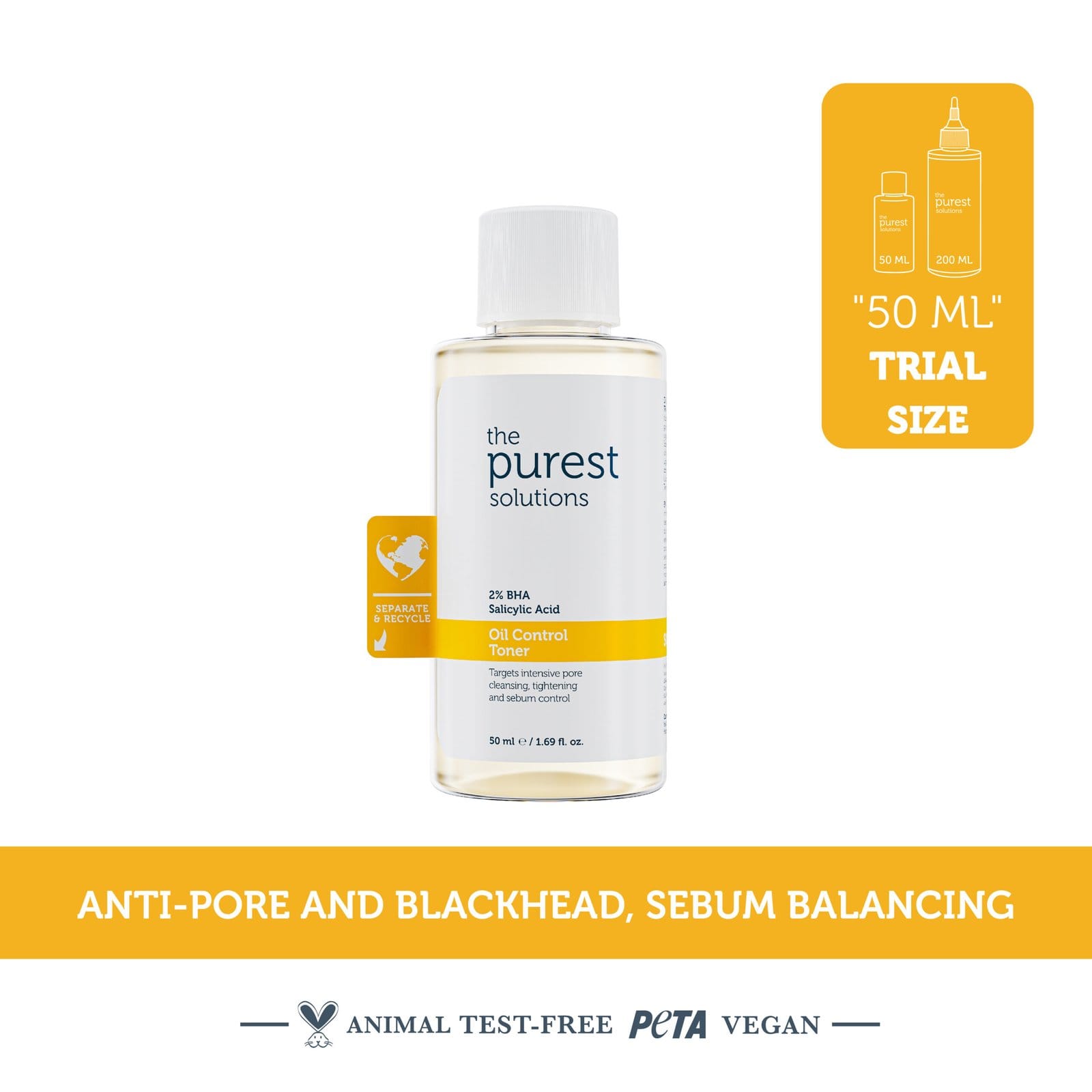 Oil Control Toner 50ml — Travel Size
