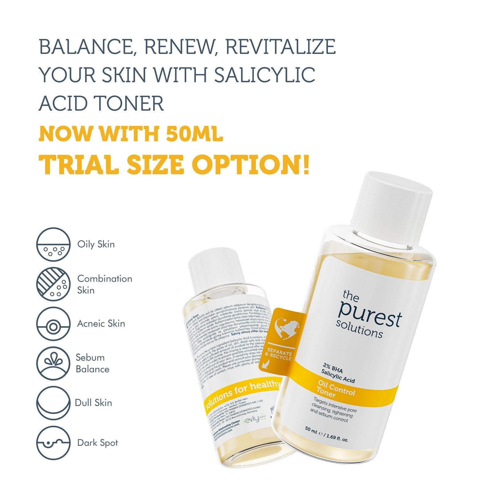 Oil Control Toner 50ml — Travel Size