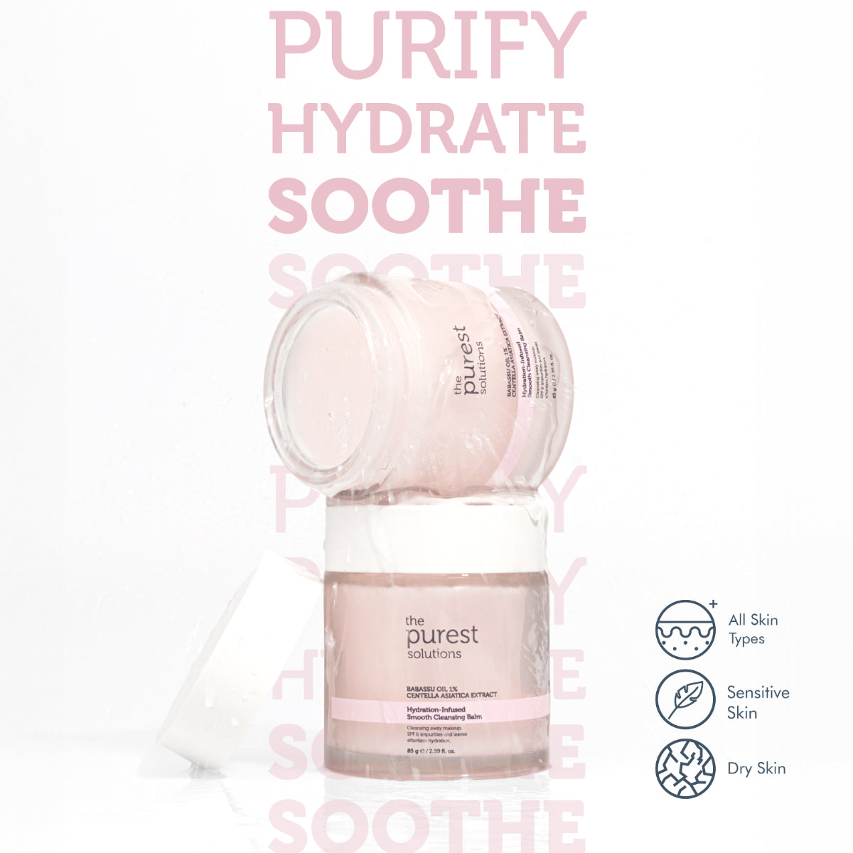 Hydration Infused Smooth Cleansing Balm for Sensitive and Dry Skin 85g