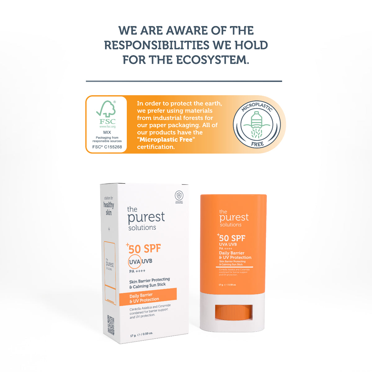 Sunscreen Stick SPF 50 17g — On-the-Go Protection