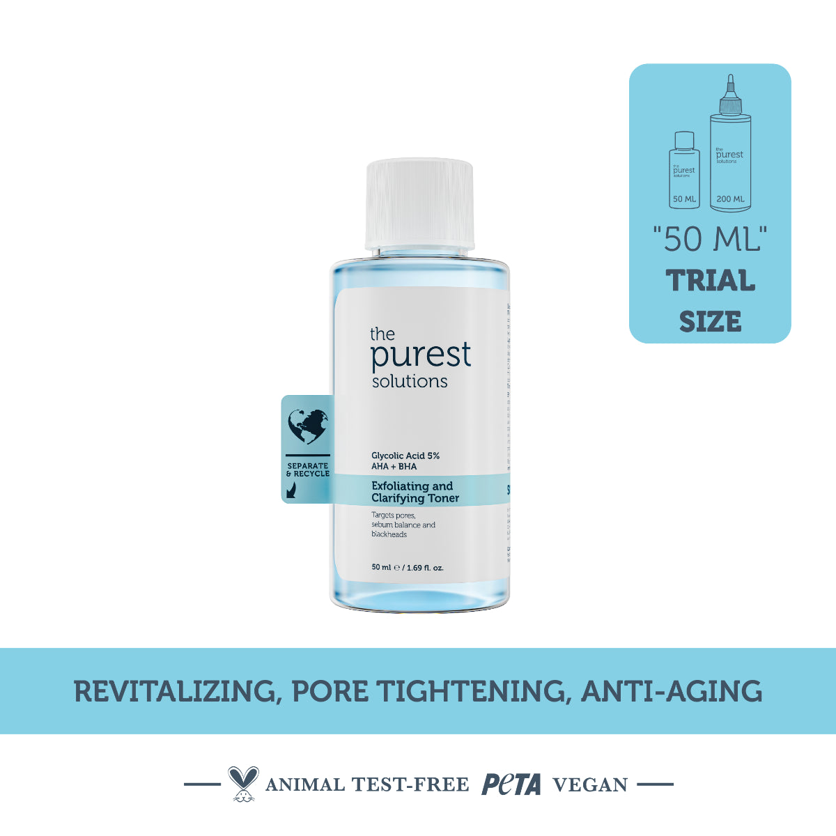 Exfoliating Clarifying Toner 50ml — Travel Size