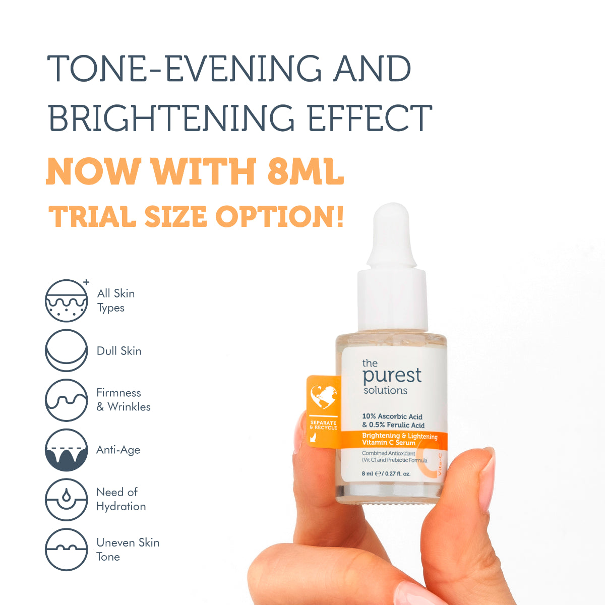 Brightening & Lightening Vitamin C Serum - 8 ML