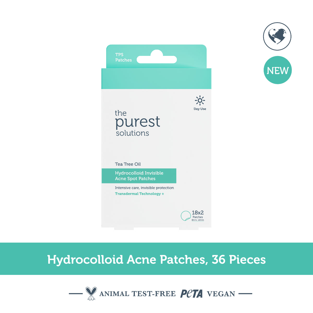 Hydrocolloid Anti-Acne & Soothing Patches, Pack of 36