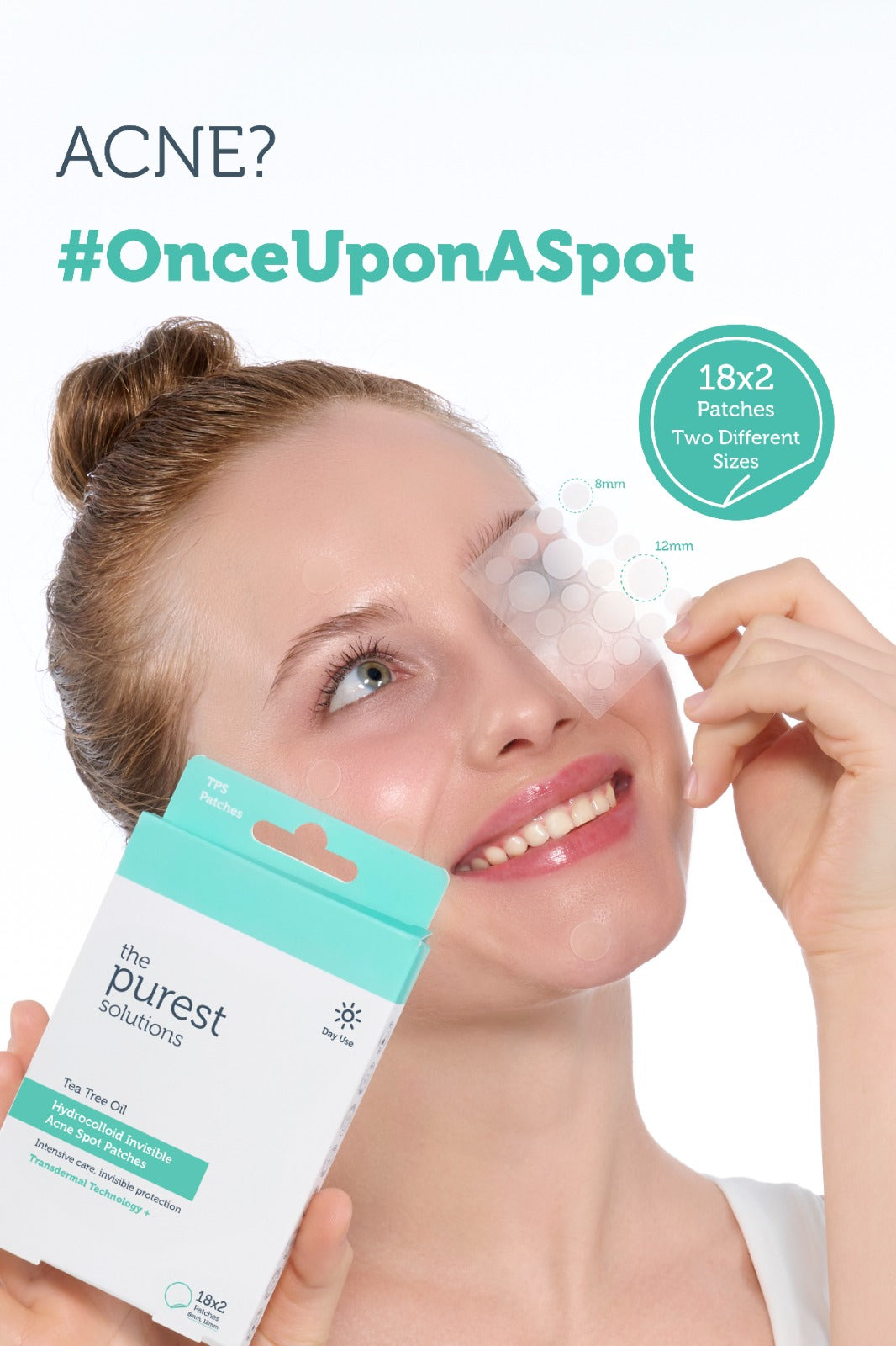 Hydrocolloid Anti-Acne & Soothing Patches, Pack of 36