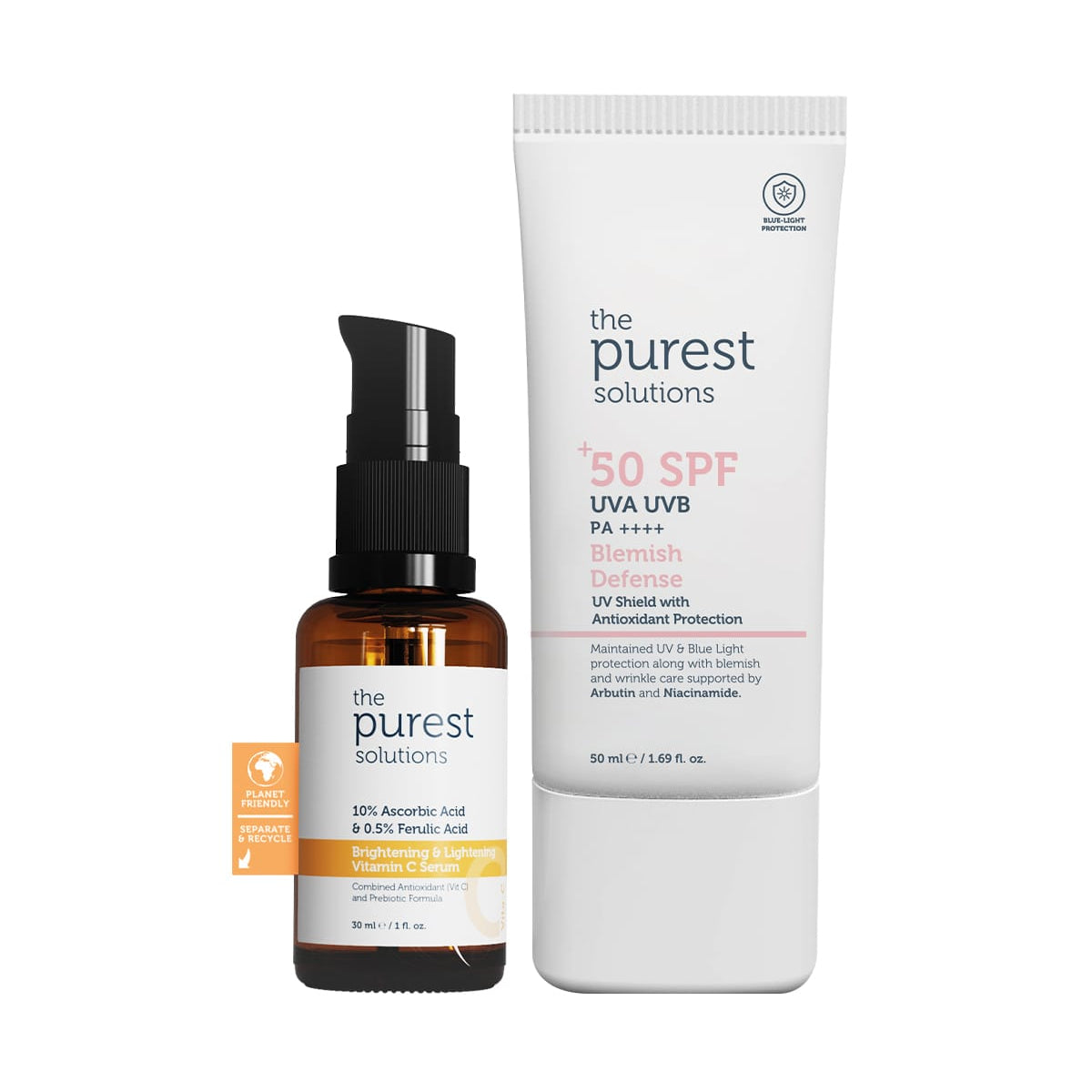 The Purest Solutions Vitamin C and SPF Glow Protect Skincare Set