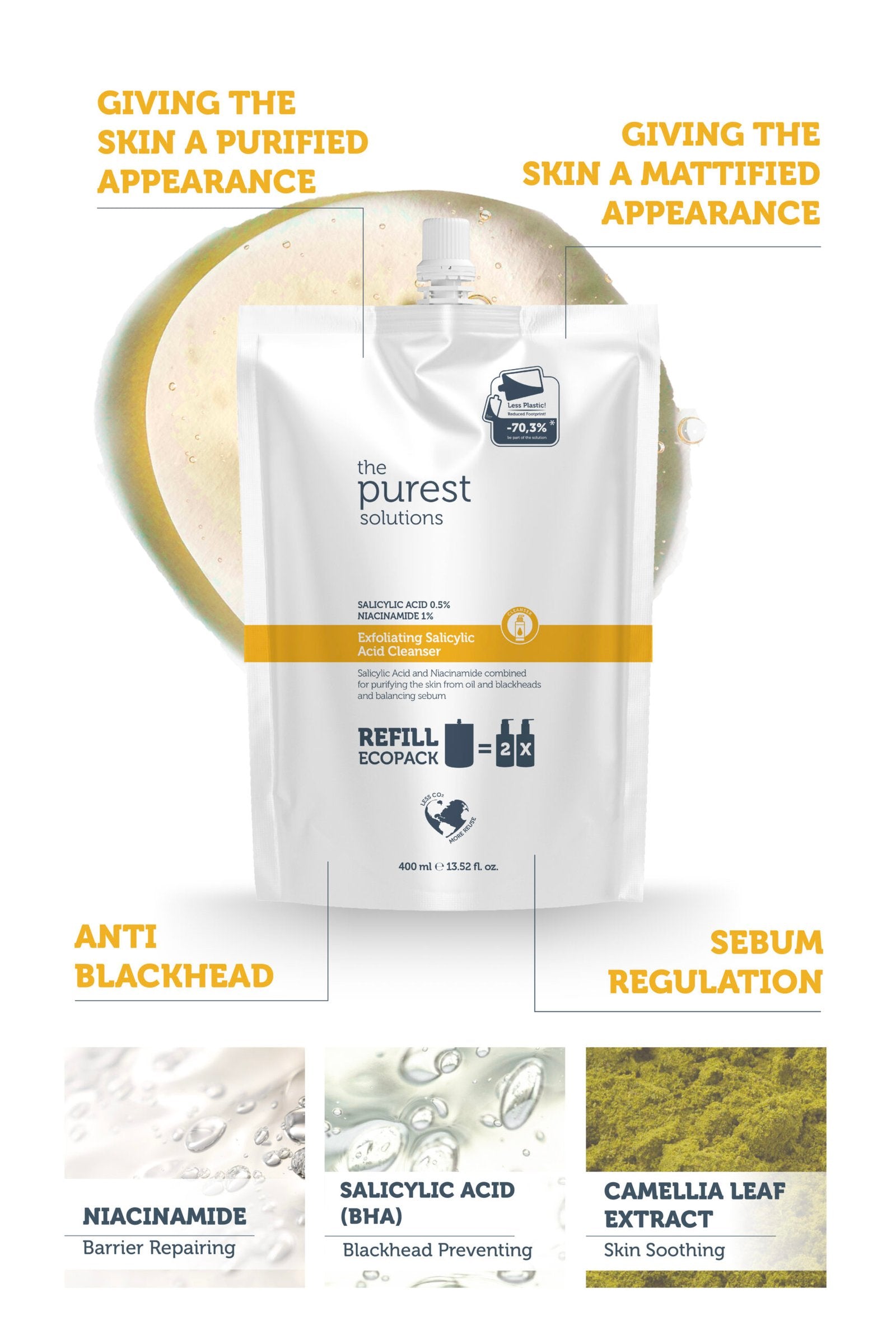 Exfoliating Salicylic Acid Cleanser- 400 ML