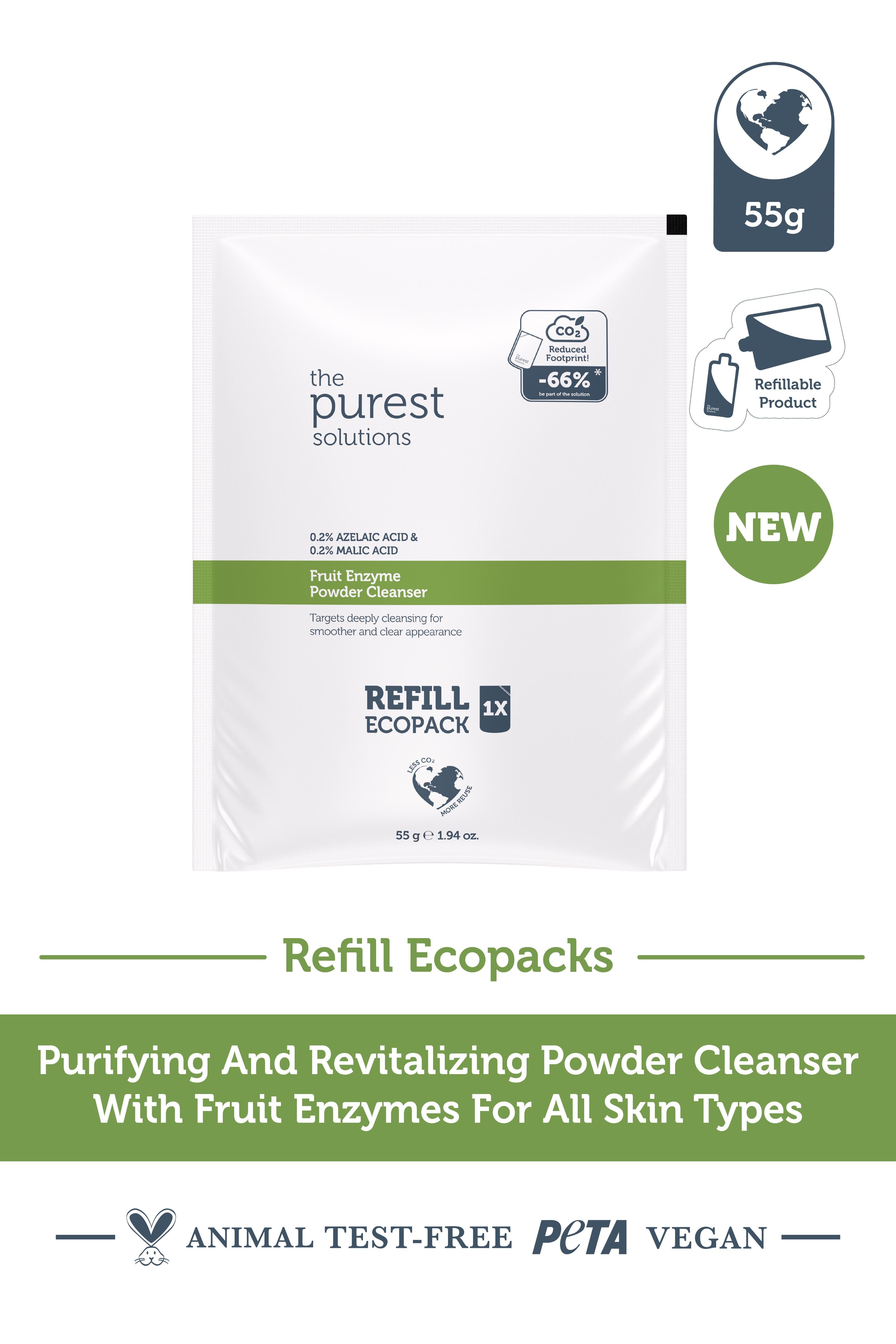 Refill Fruit Enzyme Powder Cleanser-55 GR