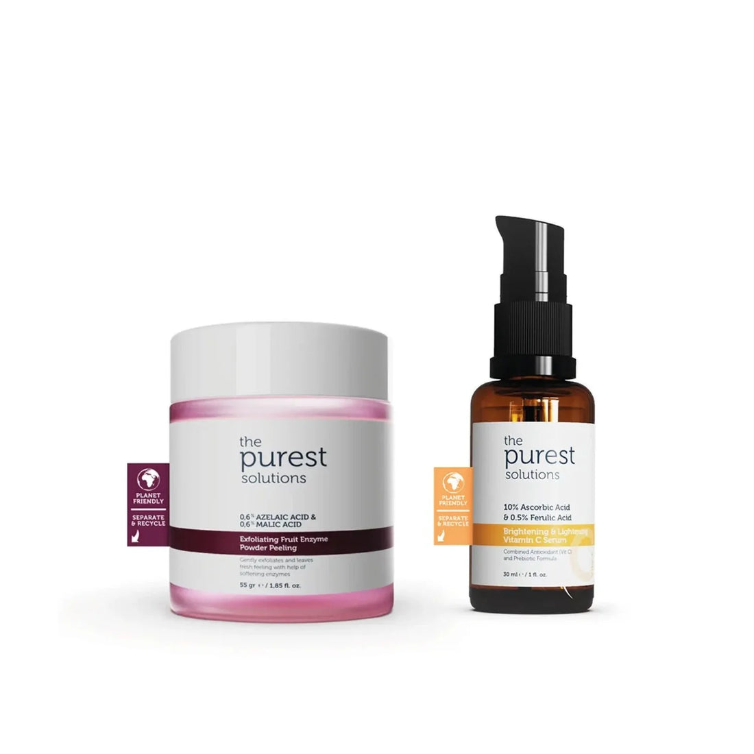 Skin Care Set Containing Revitalizing and Brightening Peeling