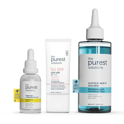 Skin Tone Equalizer, Anti-Pore and Sun Protection Effective Skin Care Set