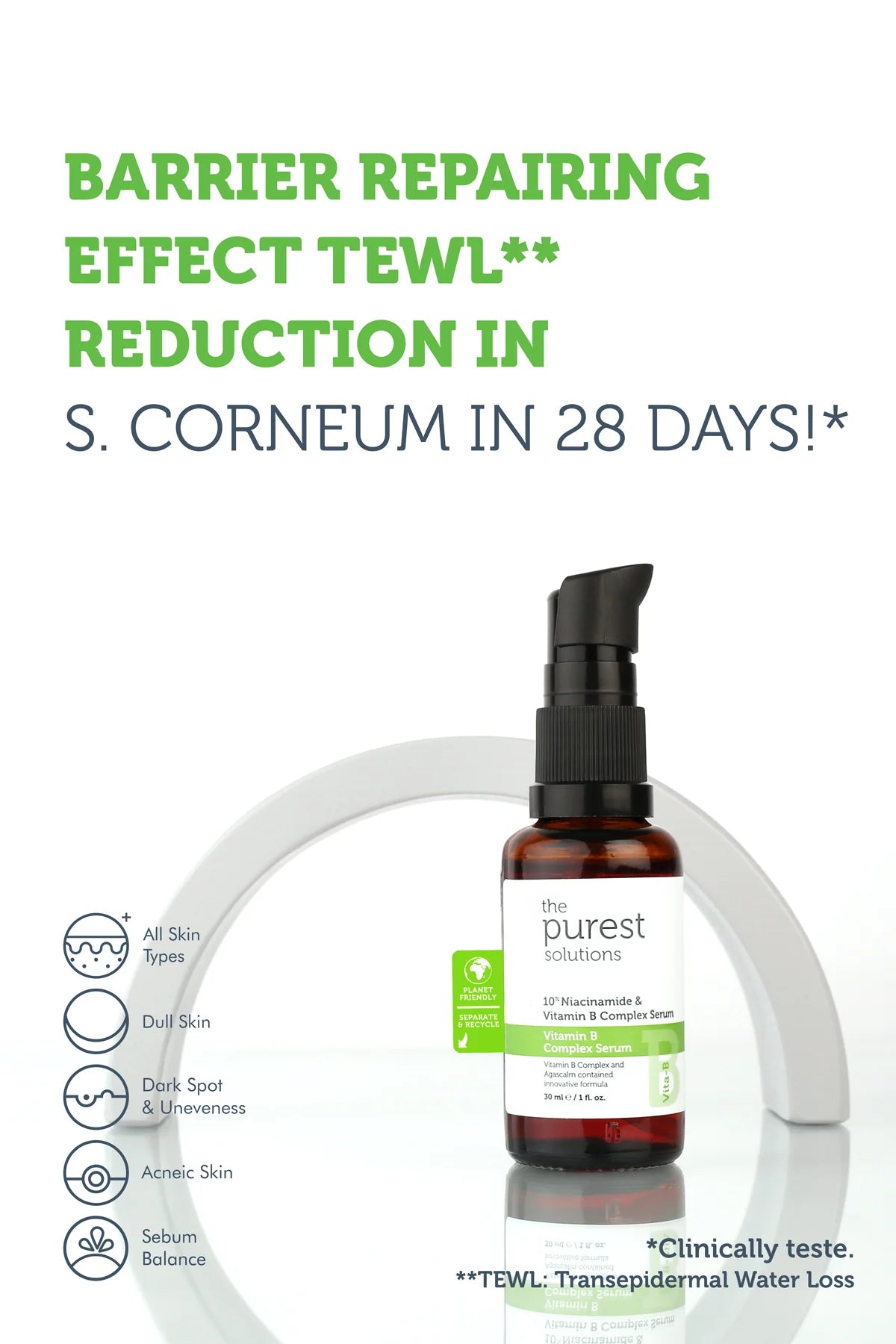 Barrier Strengthening and Soothing Vitamin B Skin Care Serum 30 Ml