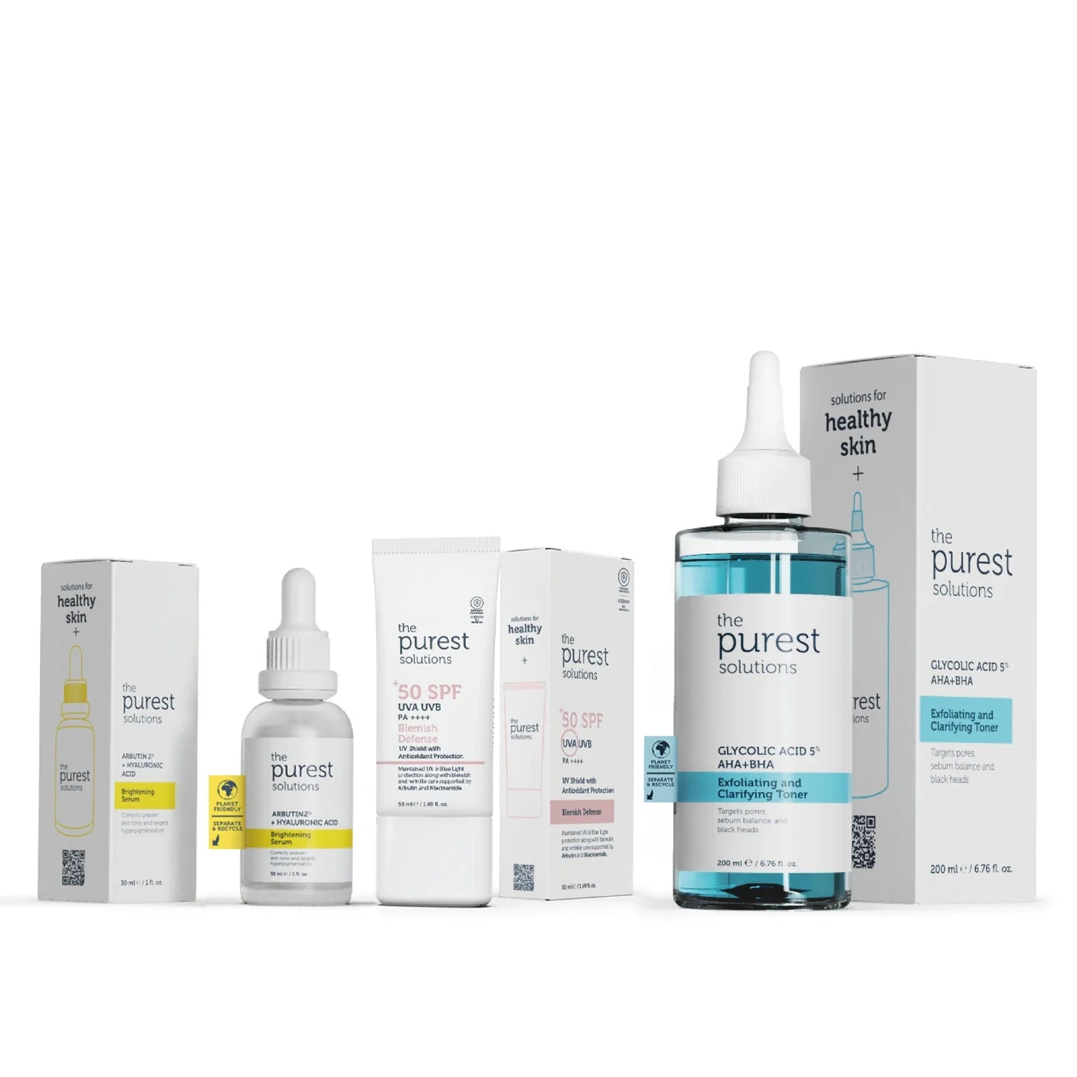 Skin Tone Equalizer, Anti-Pore and Sun Protection Effective Skin Care Set