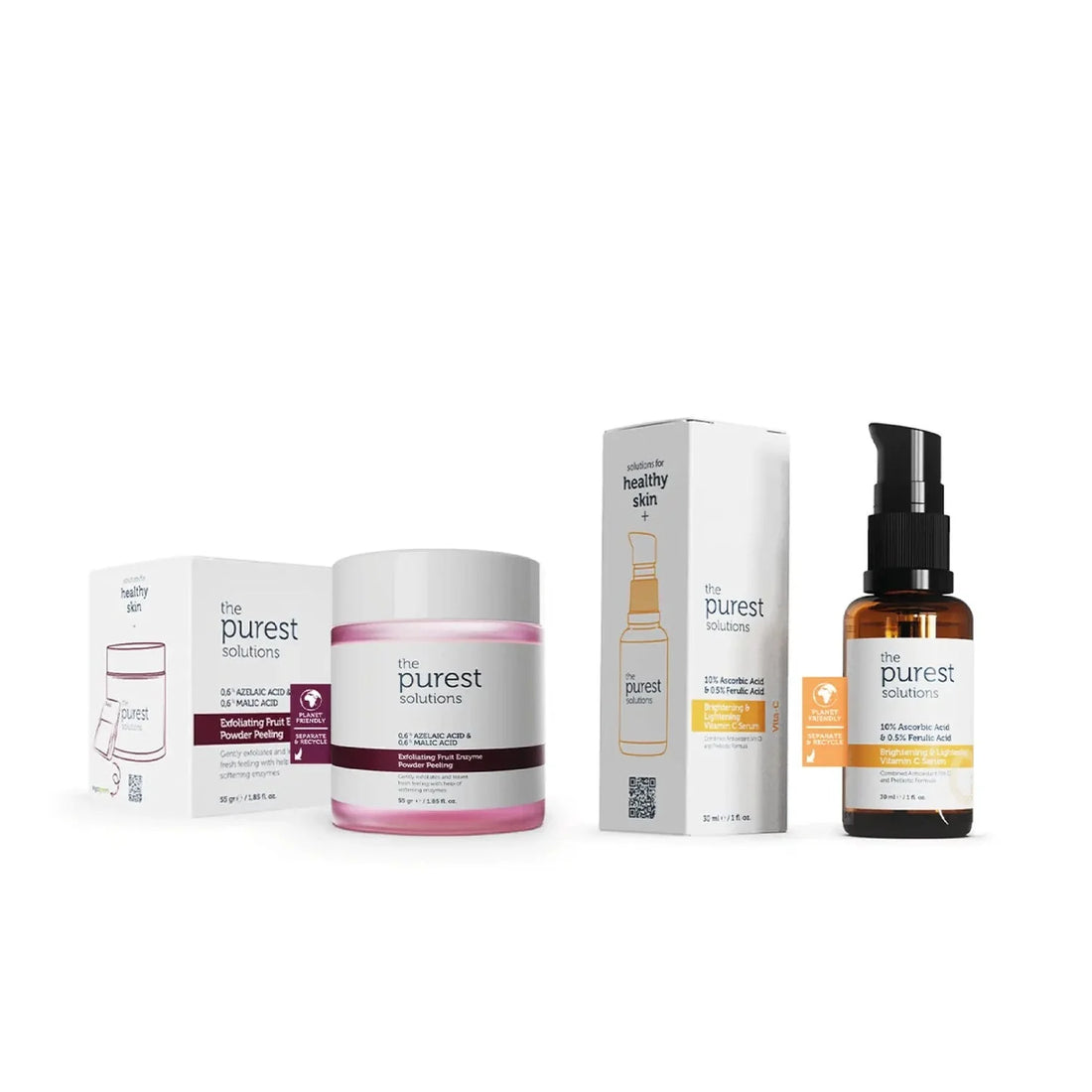 Skin Care Set Containing Revitalizing and Brightening Peeling