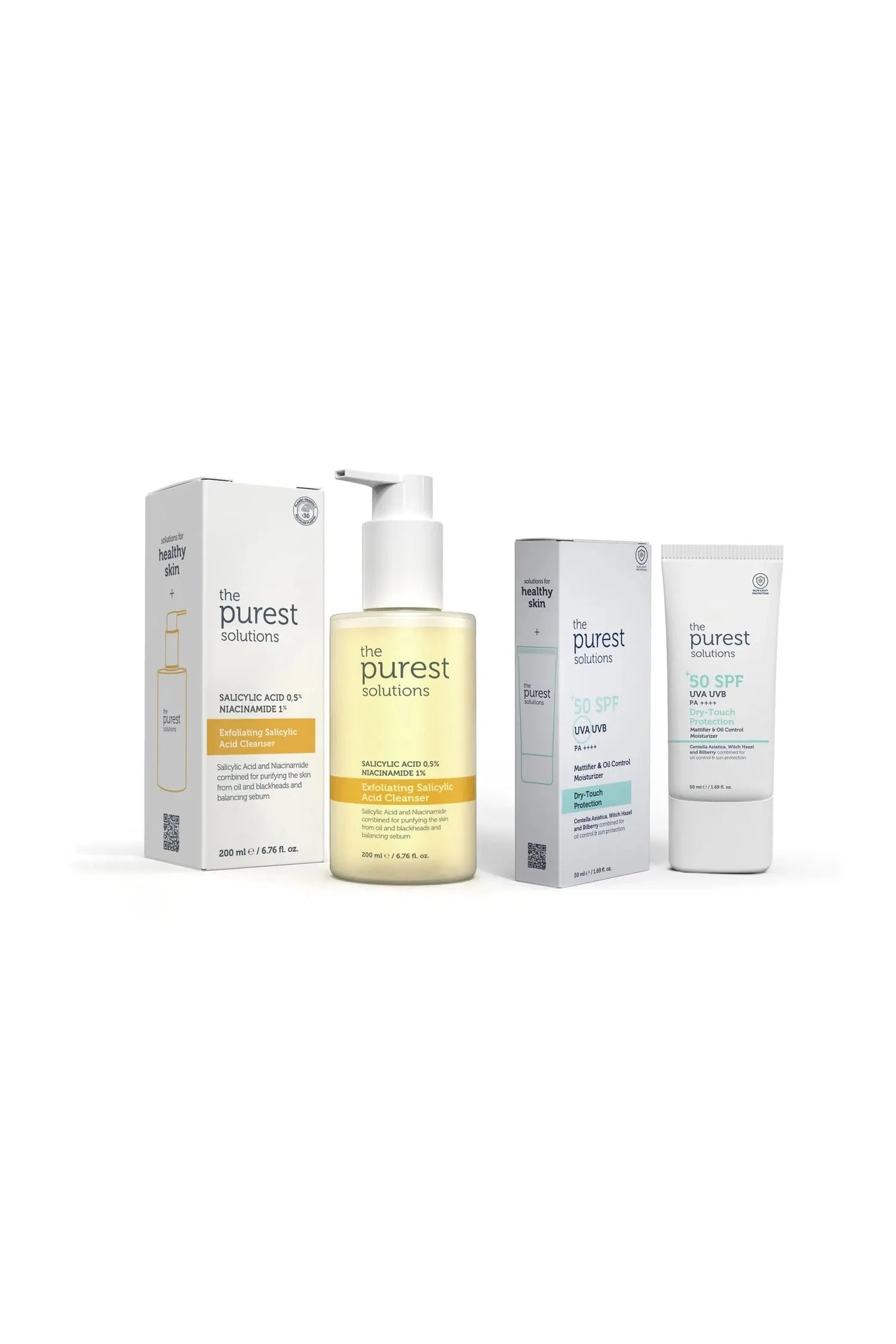 Sebum Balancing and UV Protection Effective Care Set