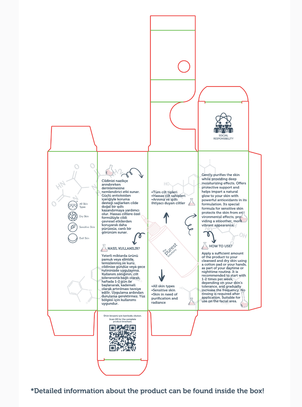 Purifying and Brightening PHA Pink Toner for Sensitive Skin