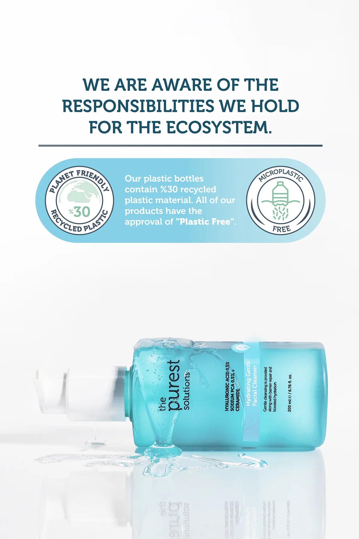 Hyaluronic Acid Facial Cleansing Gel for Dry and Combination Skin 200 ML