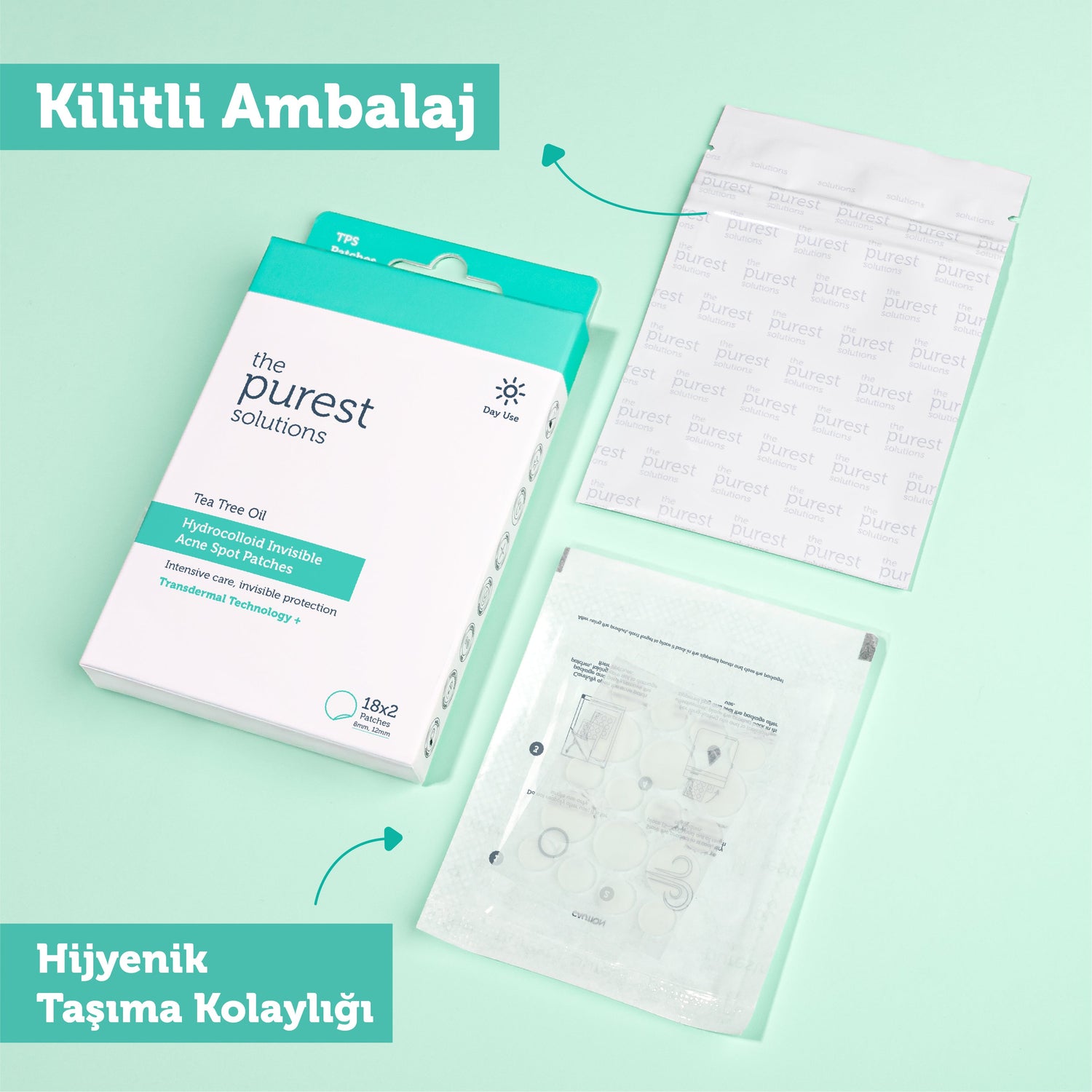 Hydrocolloid Anti-Acne &amp; Soothing Patches, Pack of 36