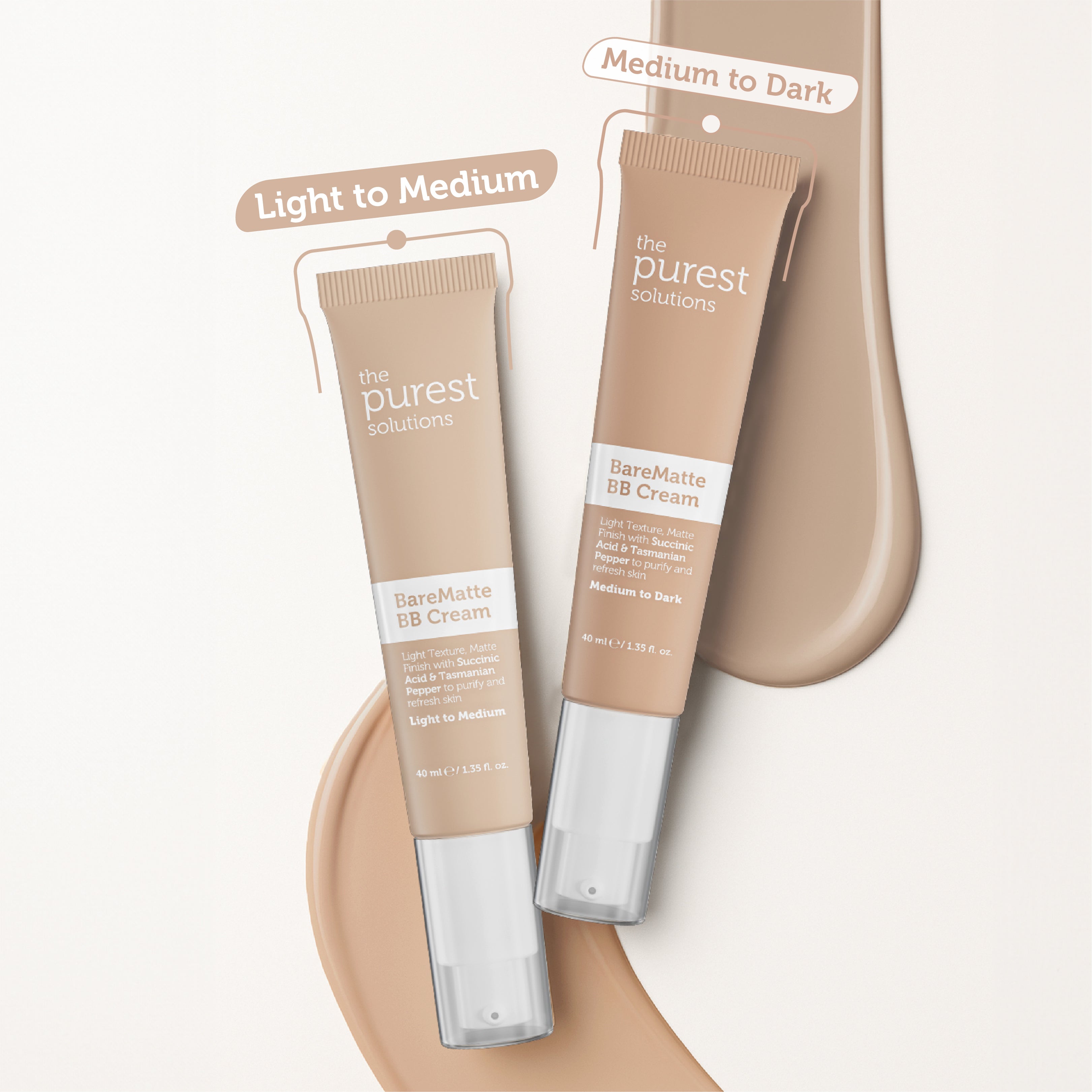 Mattifying BB Cream for Oily and Combination Skin, SPF 50+, 40 ml – Light/Medium Tone