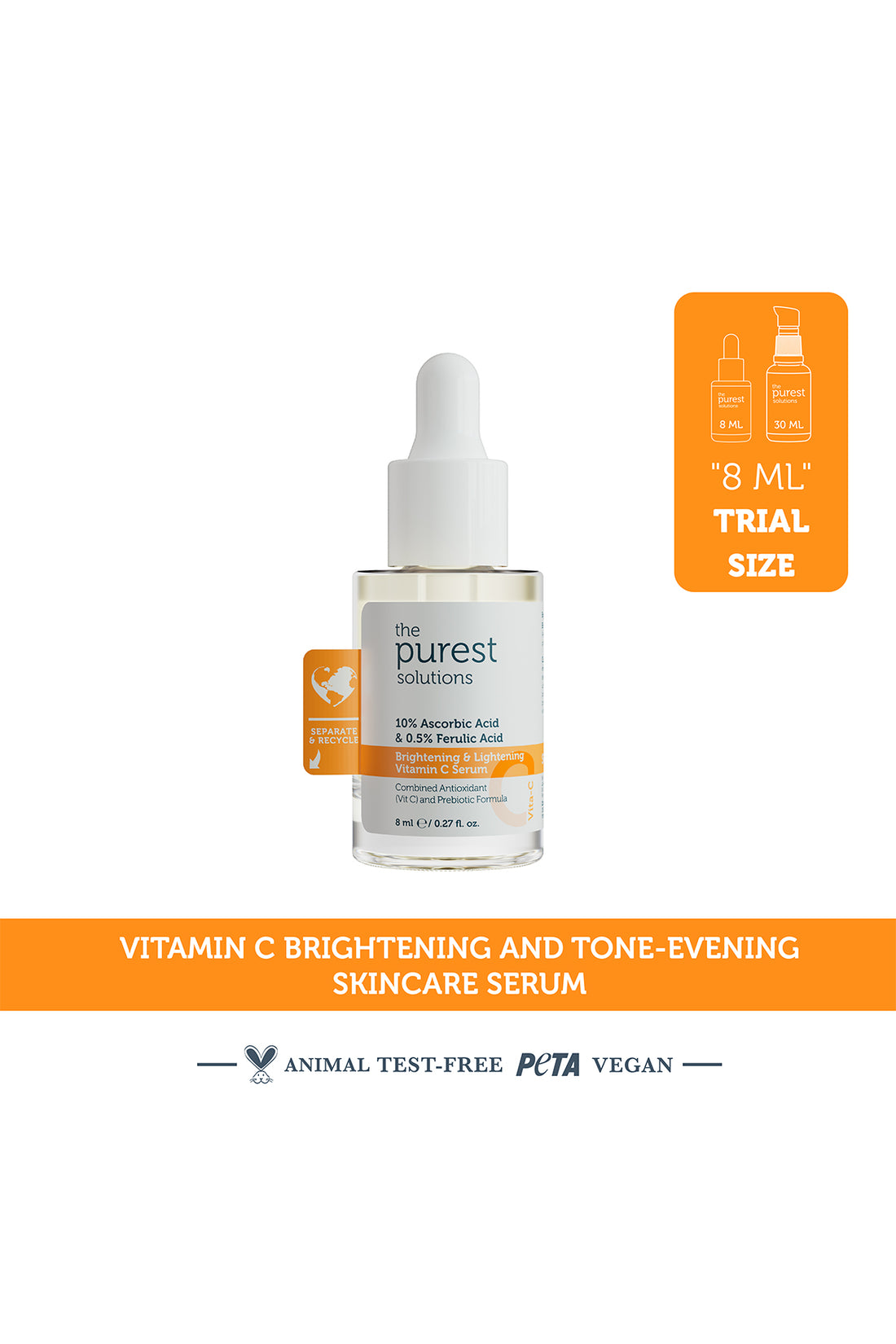 Brightening &amp; Lightening  Vitamin C Serum - 8 ML
