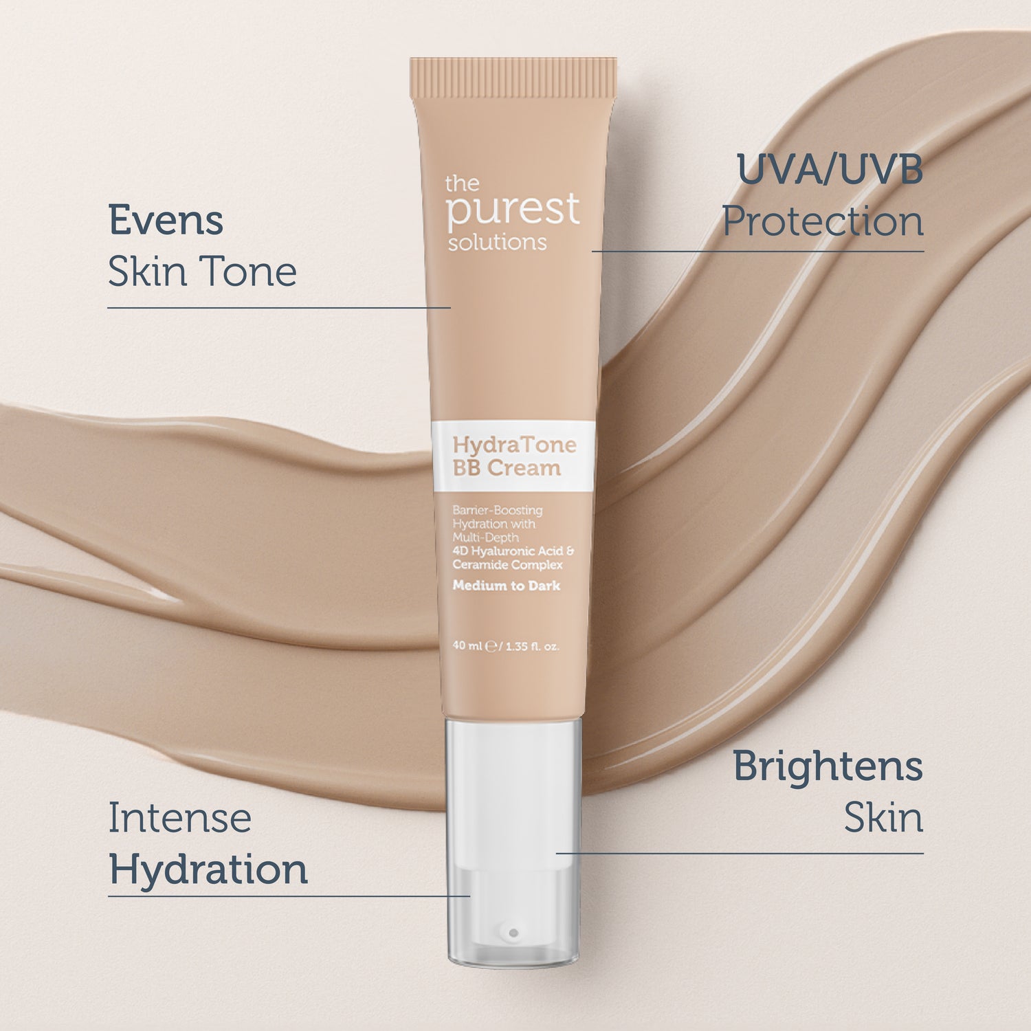 Moisturizing BB Cream SPF 50+ 40ml — Medium/Dark