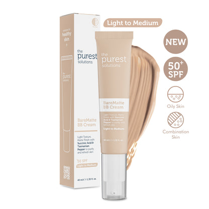 Mattifying BB Cream SPF 50+ for Oily Skin | Light/Medium Shade 40ml