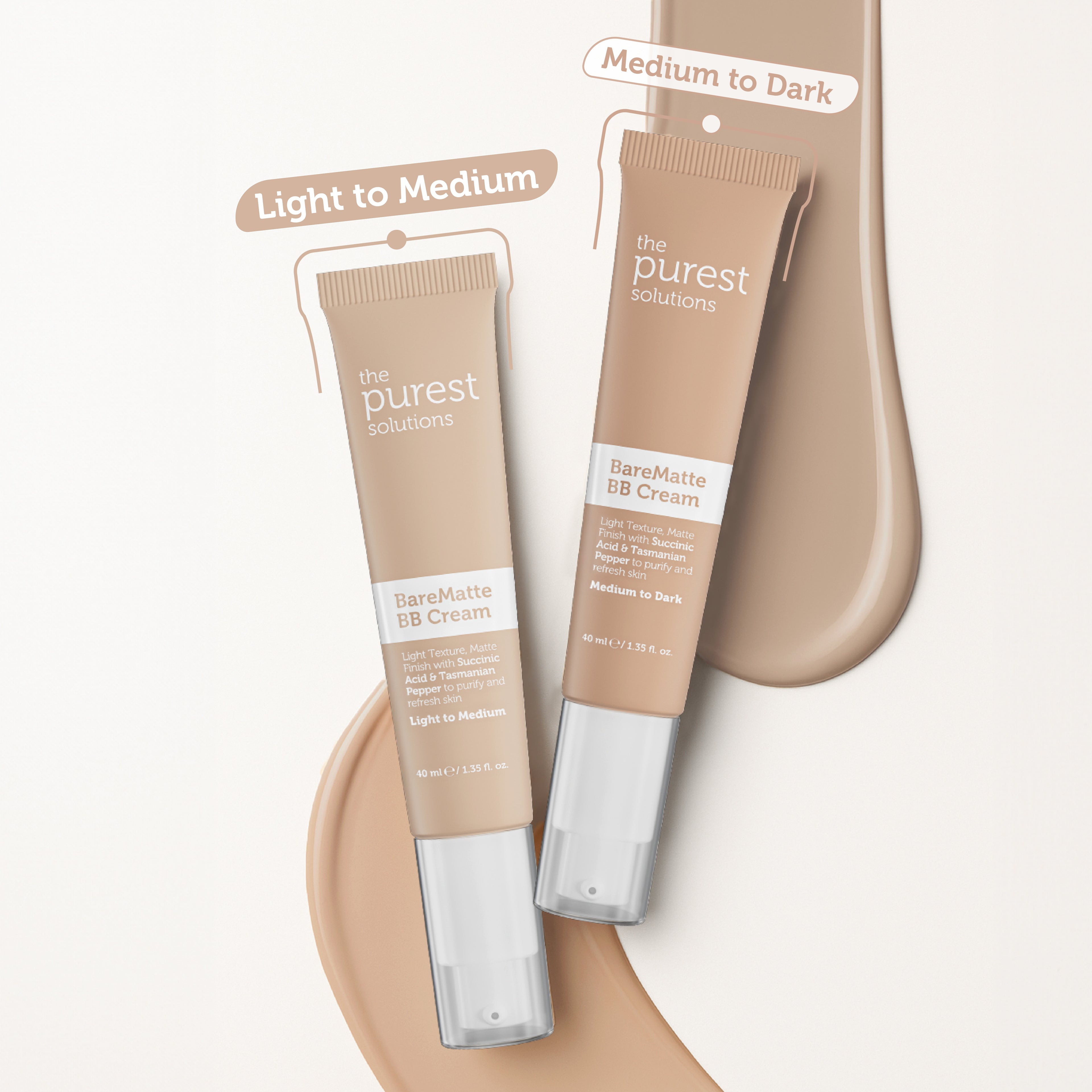 Mattifying BB Cream SPF 50+ for Oily Skin | Light/Medium Shade 40ml