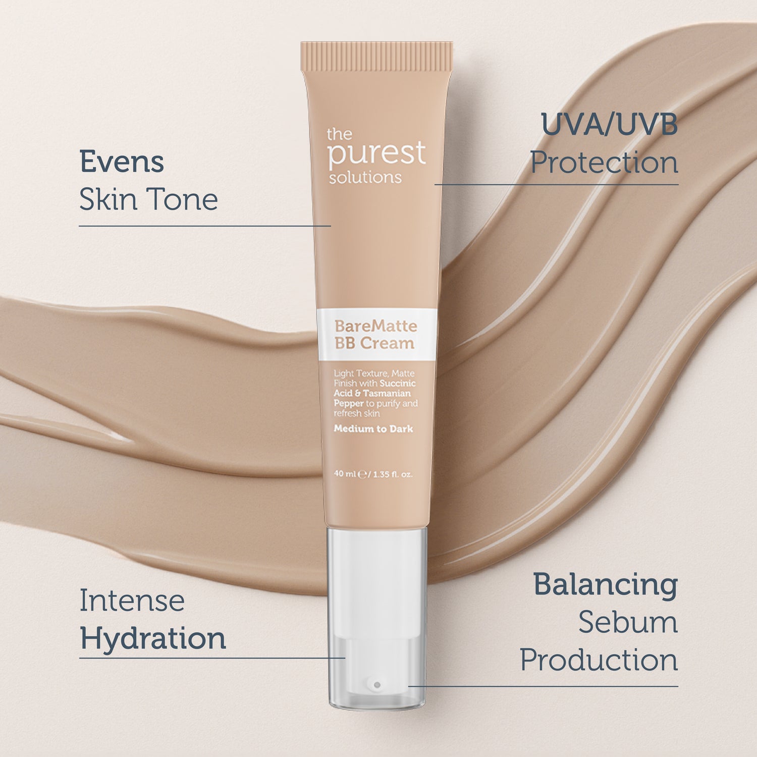 Mattifying BB Cream SPF 50+ 40ml — Oily Skin Medium/Dark