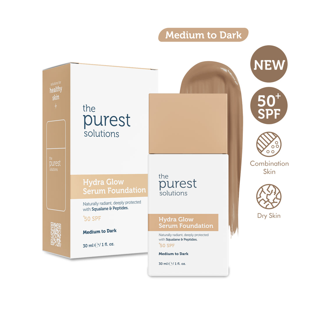 Moisturizing Serum Foundation SPF 50+ 30ml — Light/Medium