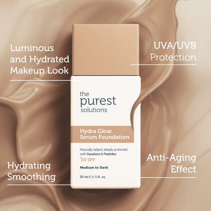 Moisturizing &amp; Revitalizing Serum Foundation SPF 50+, 30 ml – Medium/Dark Shade