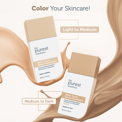 Sebum Balancing &amp; Mattifying Serum Foundation SPF 50+, 30 ml – Light/Medium Tone