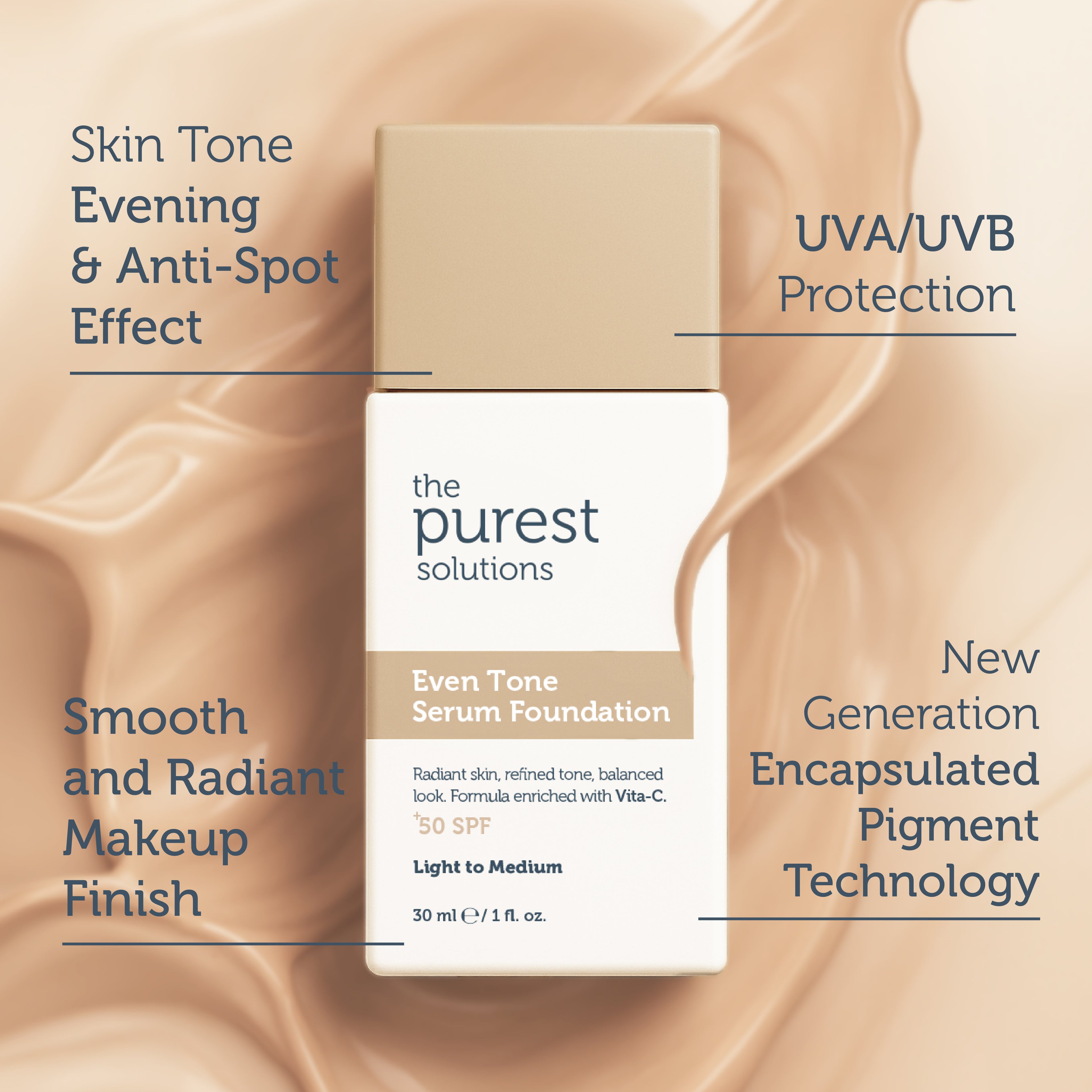 Anti-Spot Serum Foundation SPF 50+ 30ml — Light/Medium