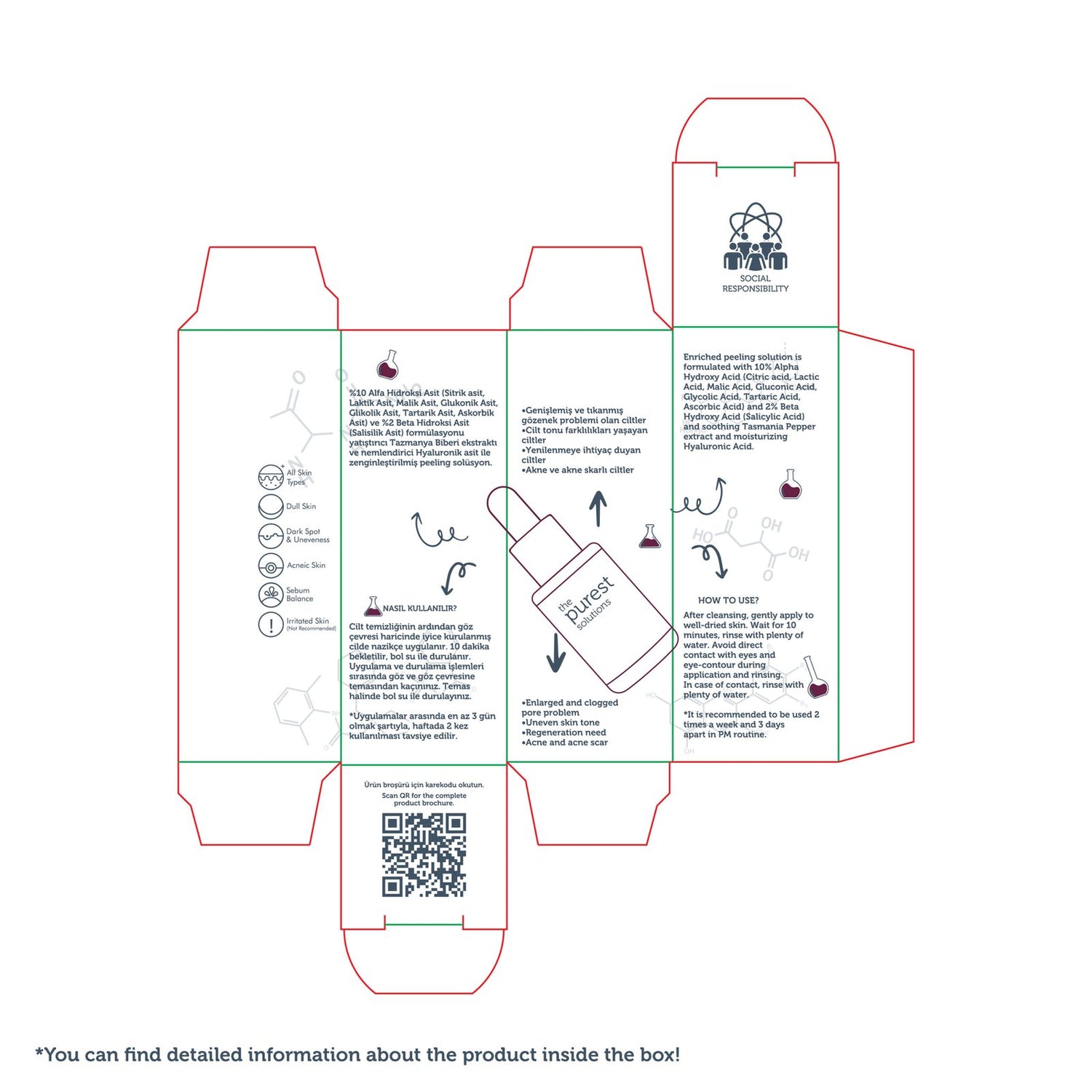 Peeling Solution Exfoliating Facial Peeling - 8 ML