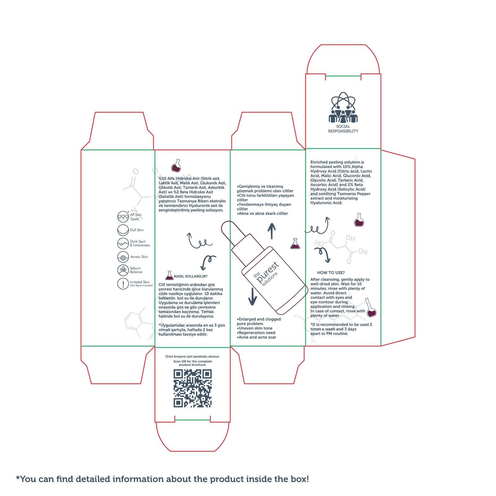 Peeling Solution Exfoliating Facial Peeling - 8 ML