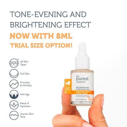 Brightening &amp; Lightening  Vitamin C Serum - 8 ML