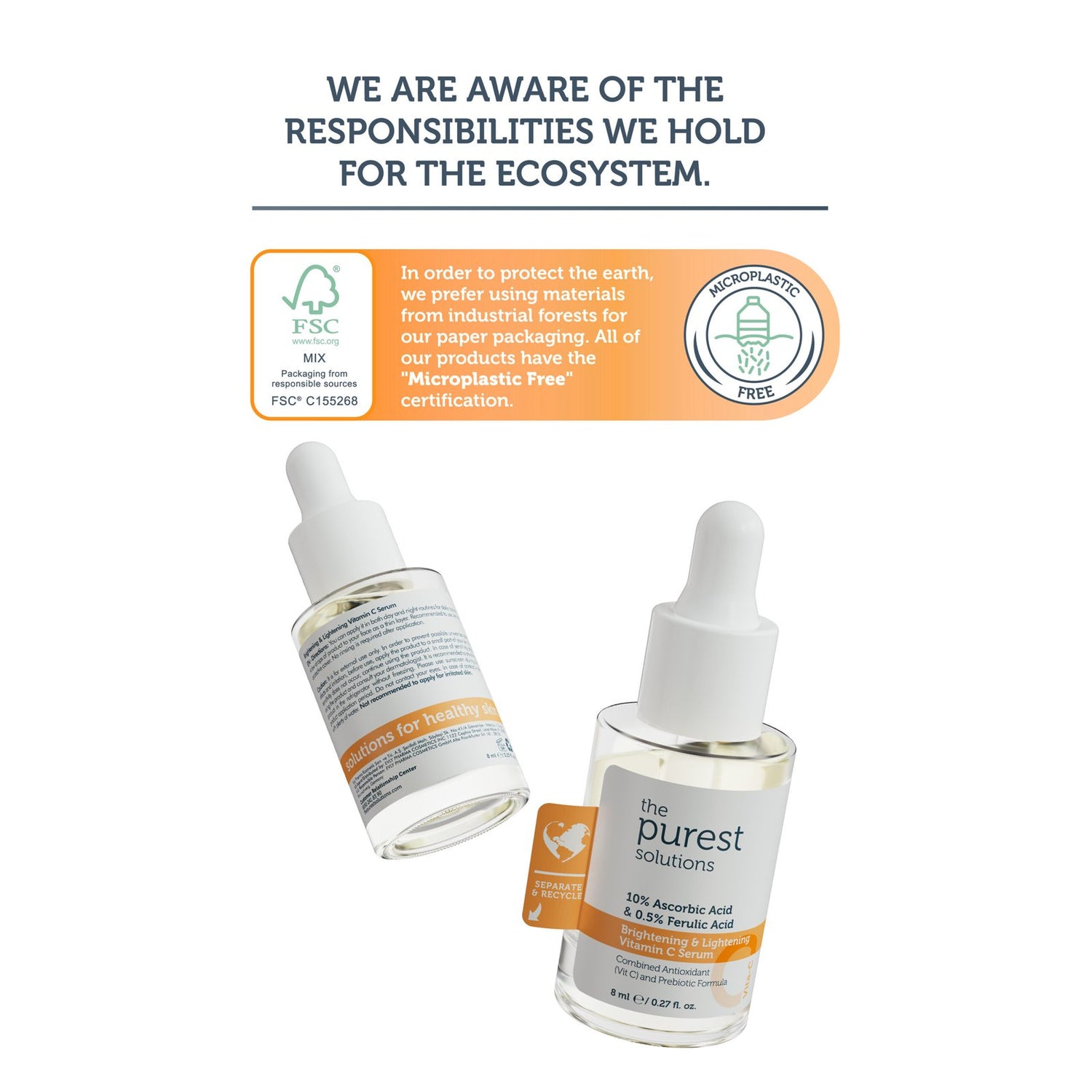 Brightening &amp; Lightening  Vitamin C Serum - 8 ML