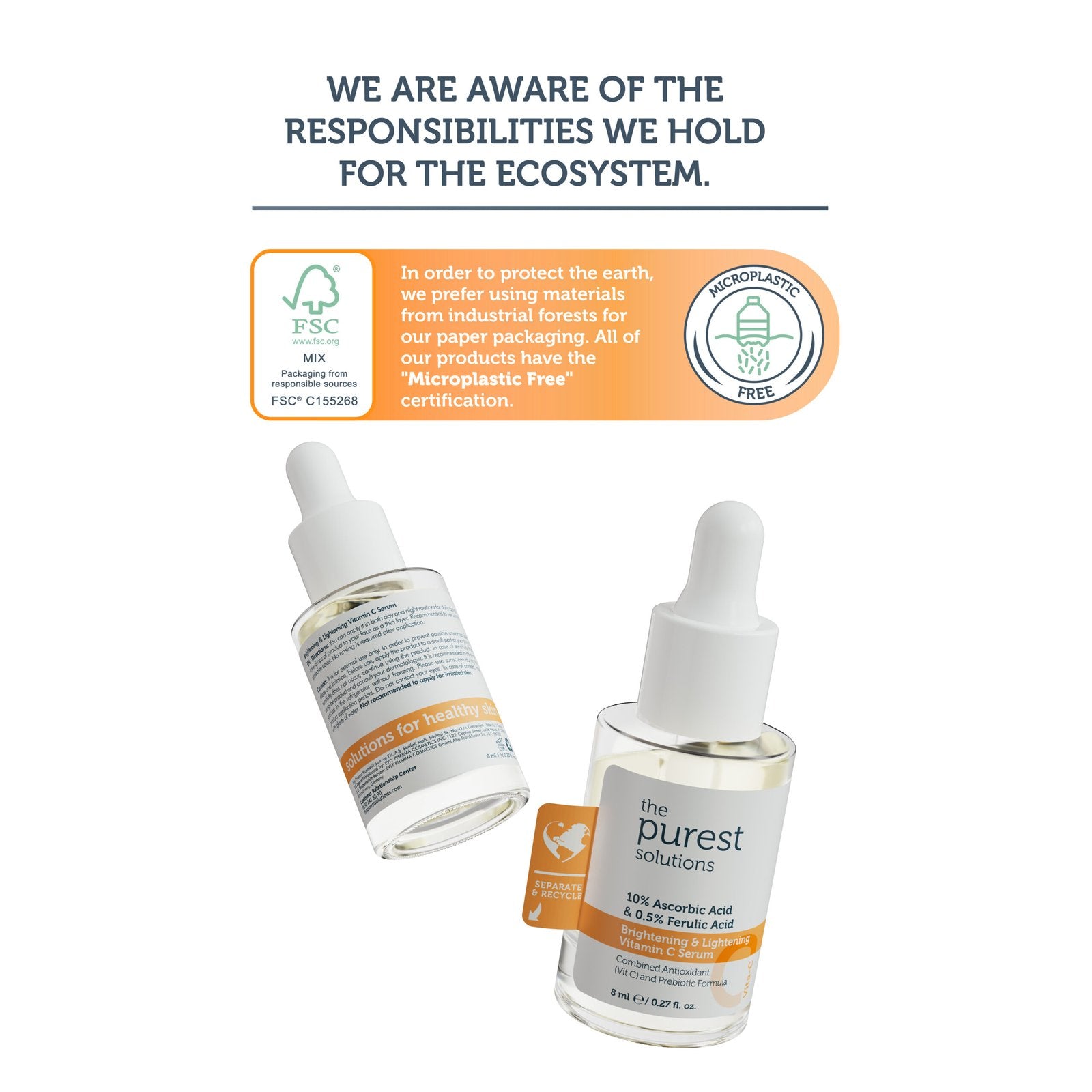 Brightening &amp; Lightening  Vitamin C Serum - 8 ML