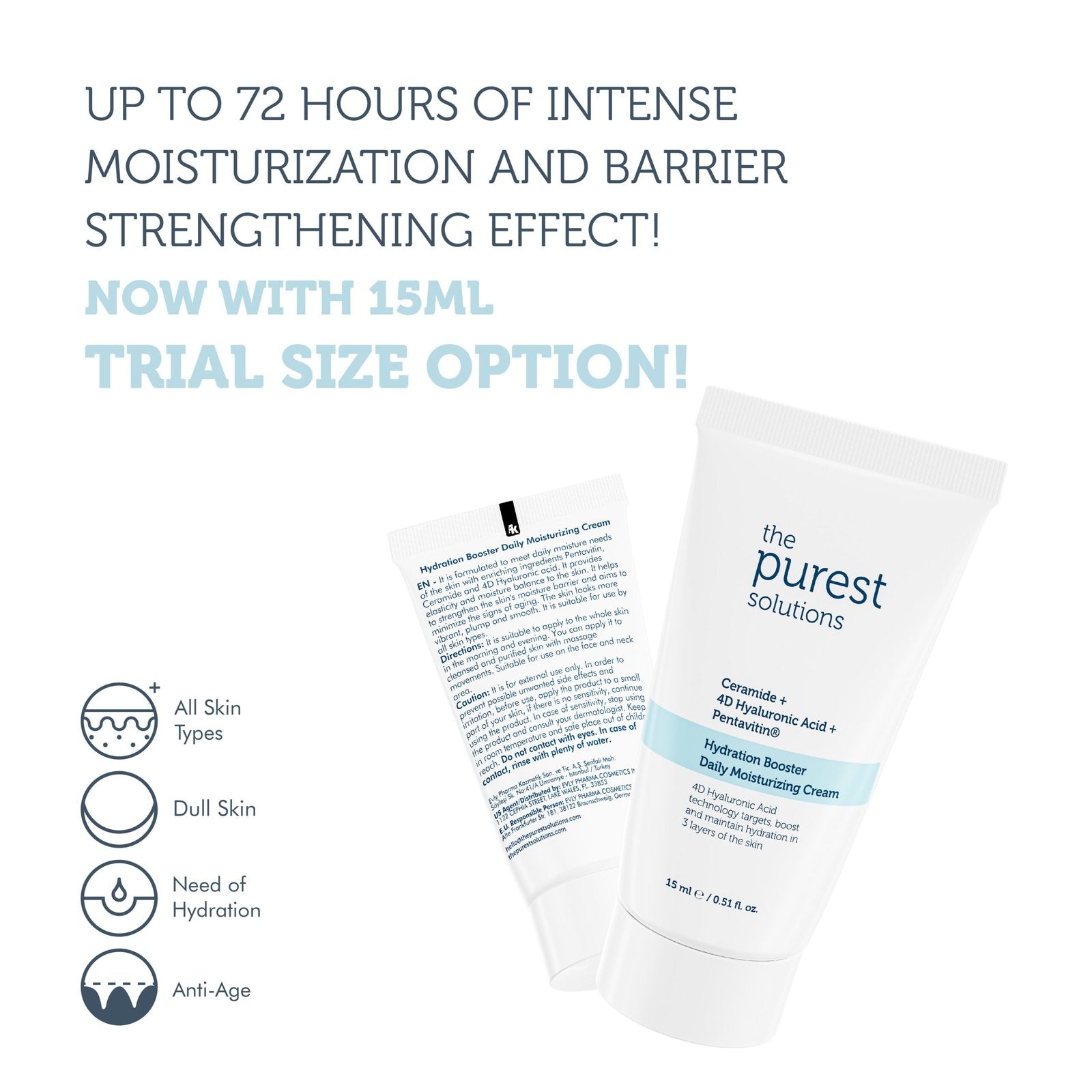 Hydration Booster Daily Moisturizing Cream  - 15 ML