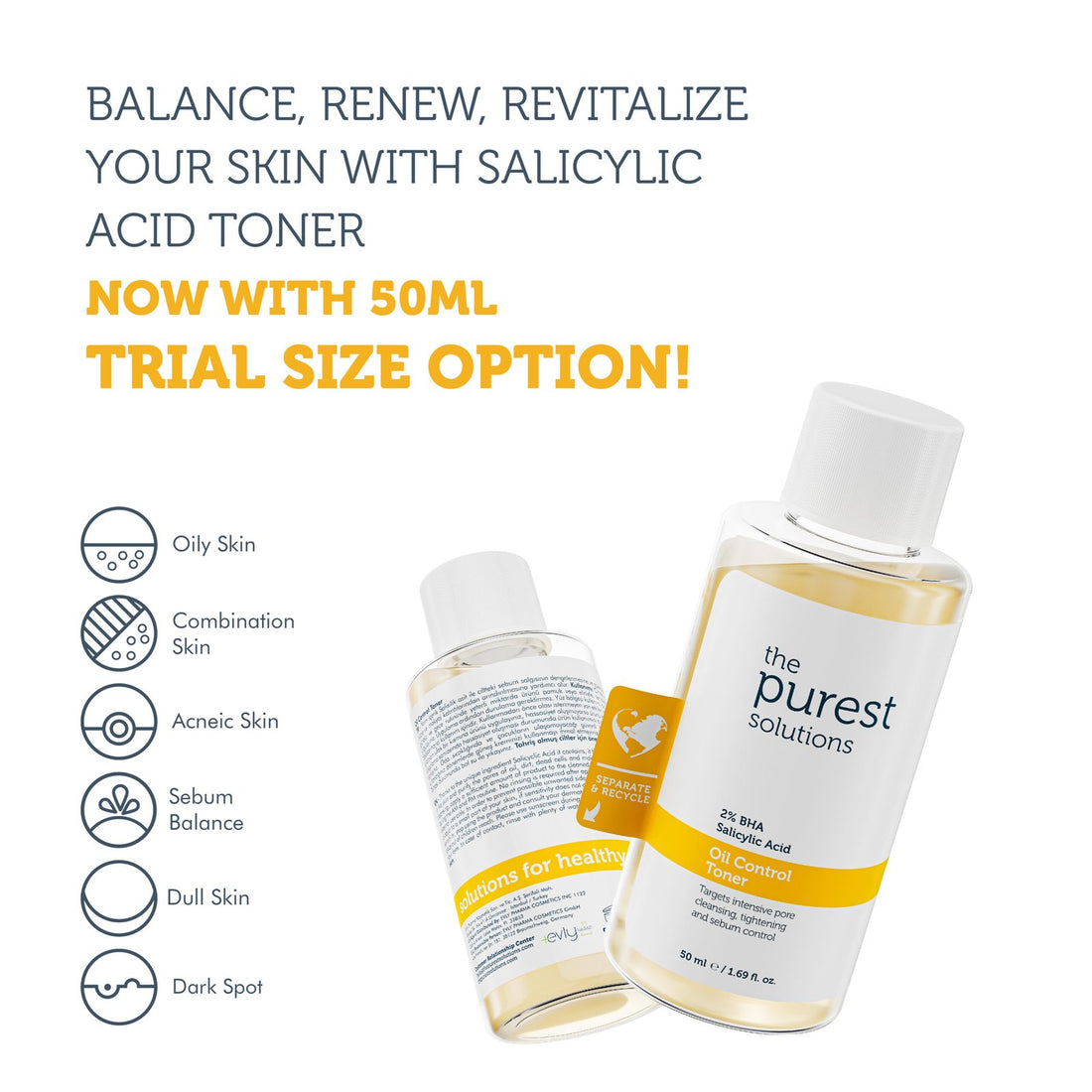 Oil Control Toner 50ml — Travel Size