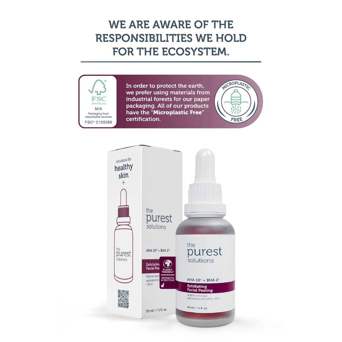 AHA &amp; BHA Exfoliating &amp; Skin Tone Equalizing Red Peeling Skin Serum 30 Ml