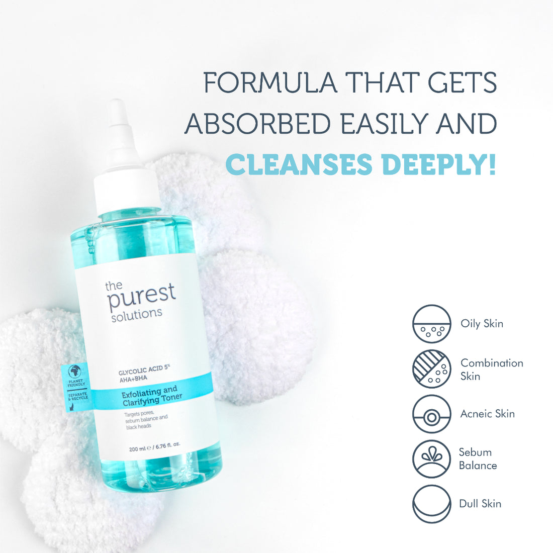 The Purest Solutions Exfoliating Clarifying Toner 200ml