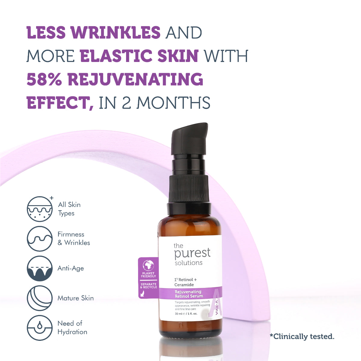 The Purest Solutions Rejuvenating Retinol Night Serum 30ml